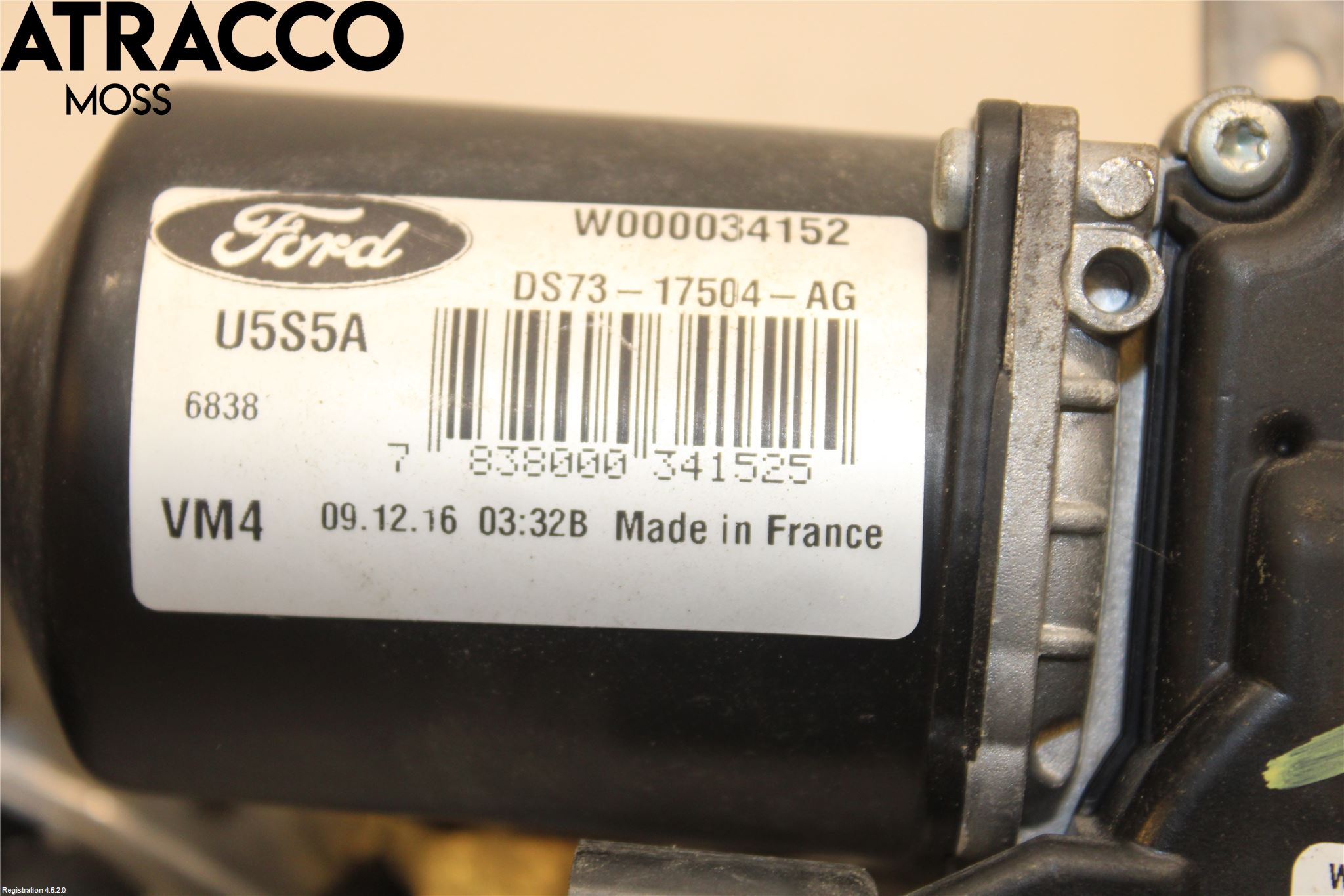 Ford MONDEO 15-22 Torkarmotor Vindruta