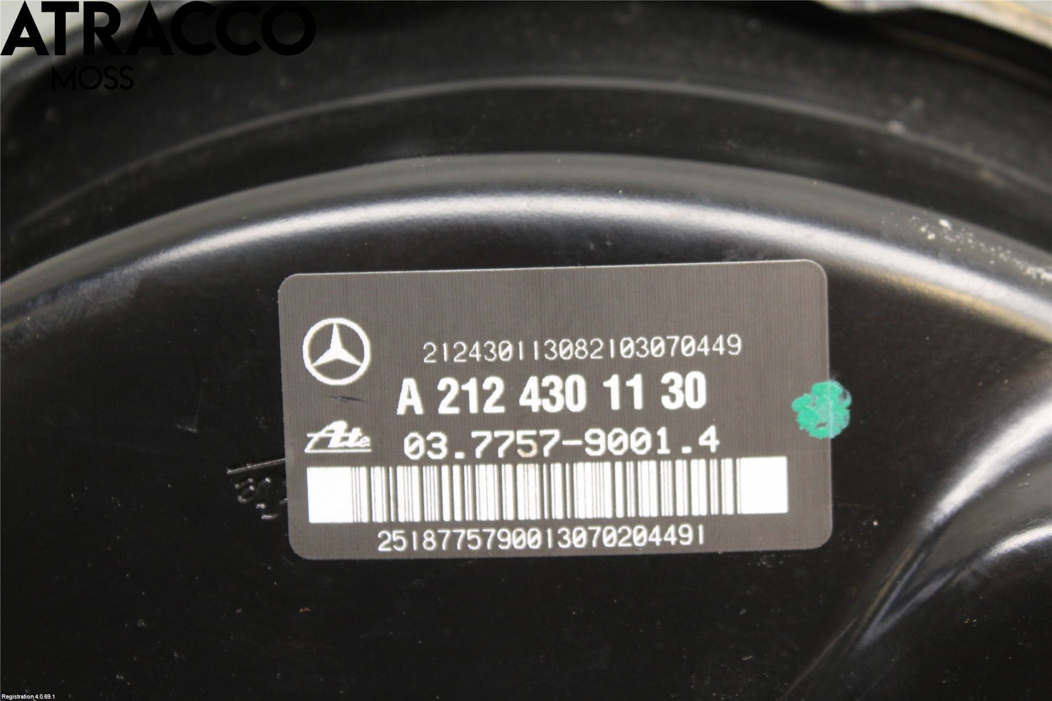 Mercedes-Benz MB E-KLASS (W212) 09-16 Bromsservo