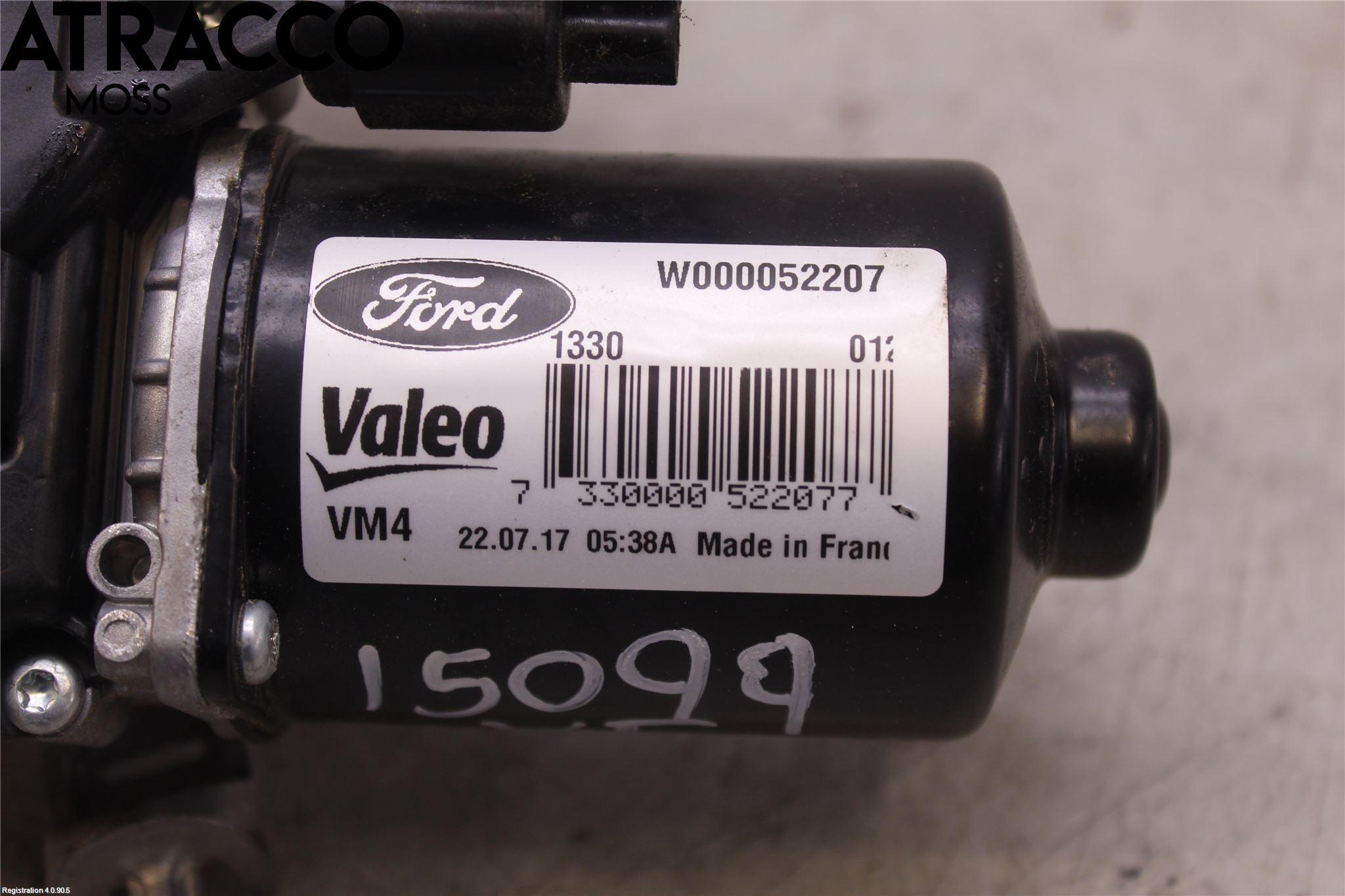 Ford S-MAX 15- Torkarmotor Vindruta