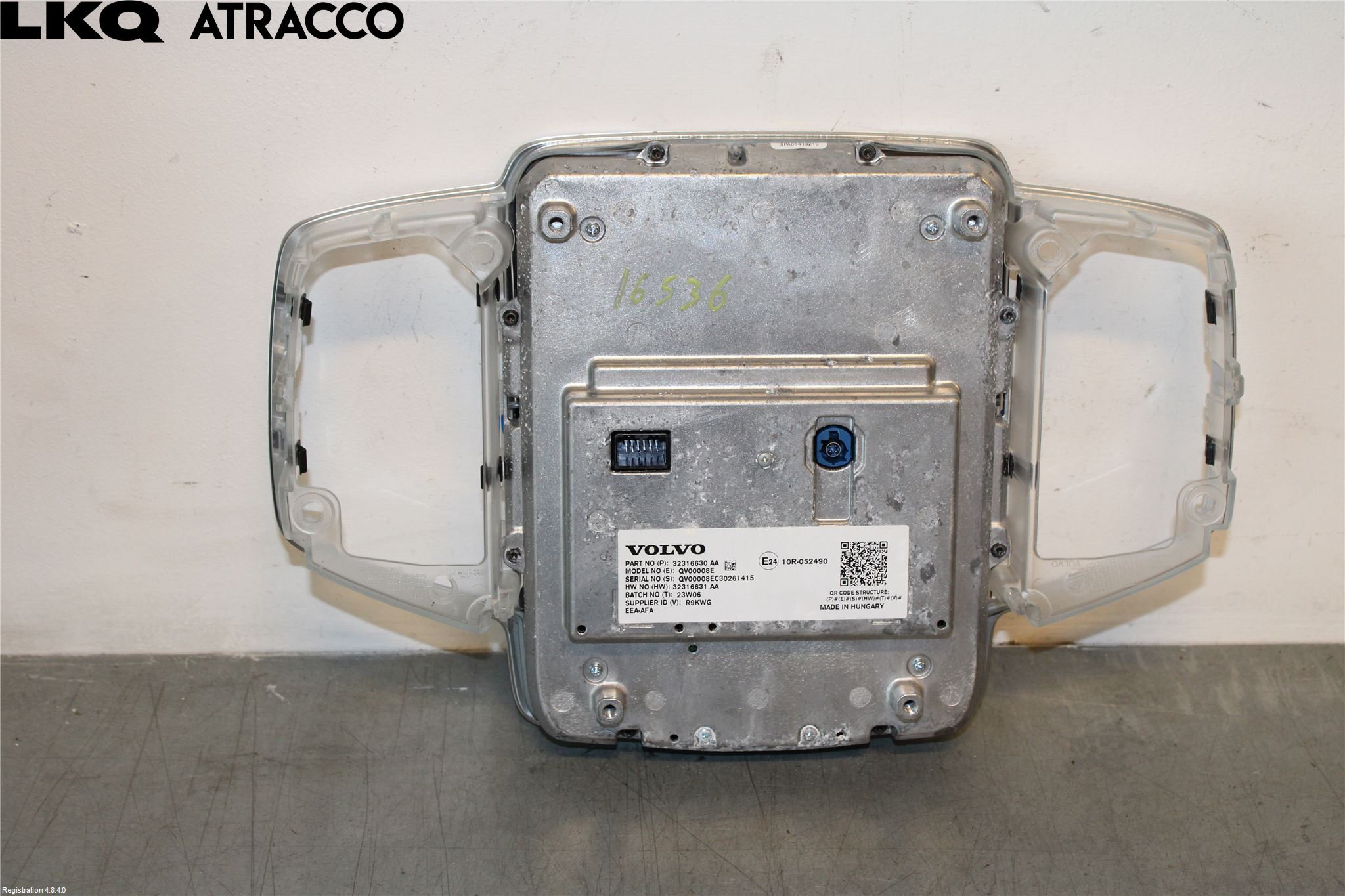 Volvo XC90/RECHARGE 16- Multifunktionsdisplay
