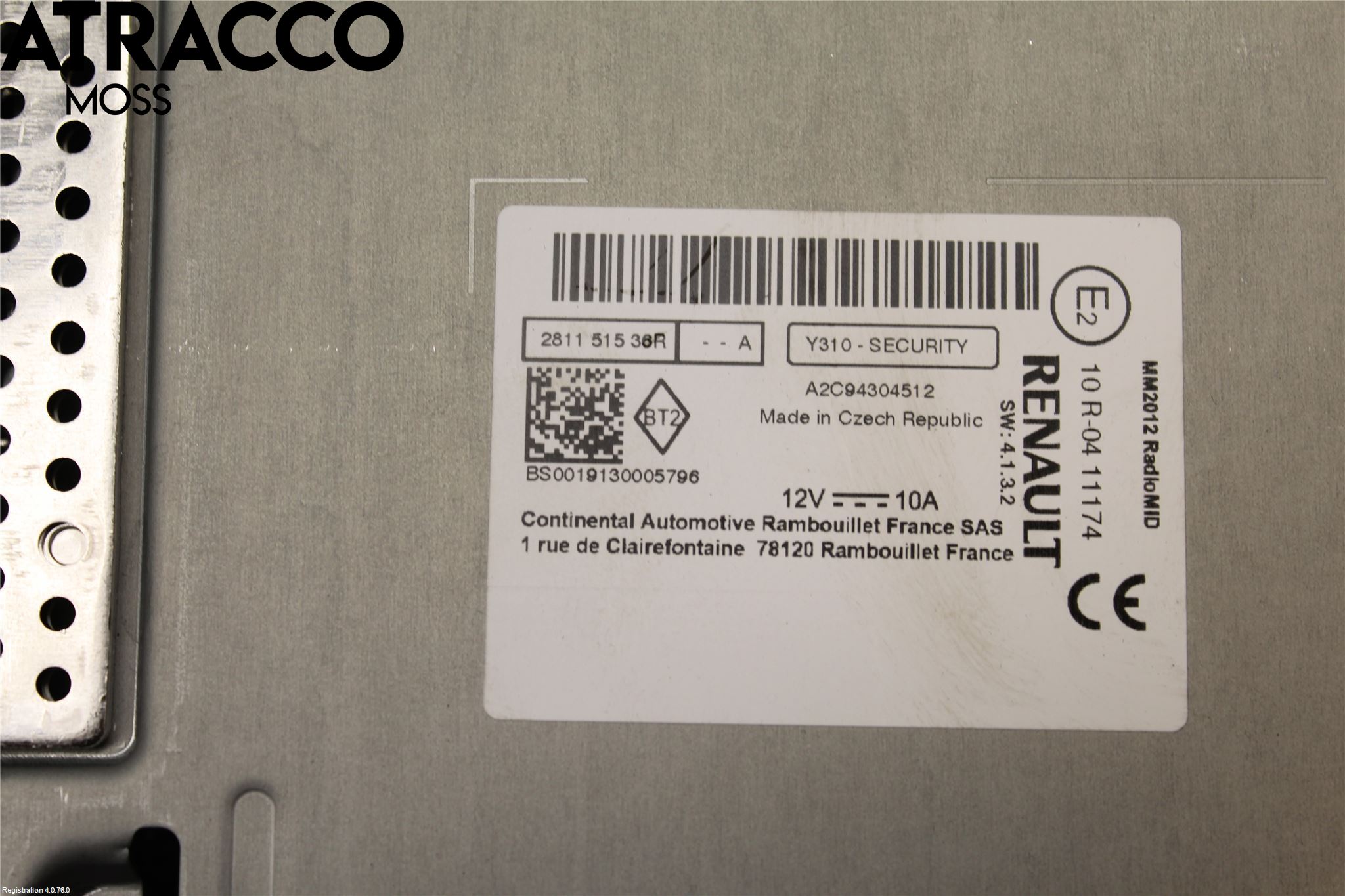 Renault ZOE/E-TECH 13- Radio