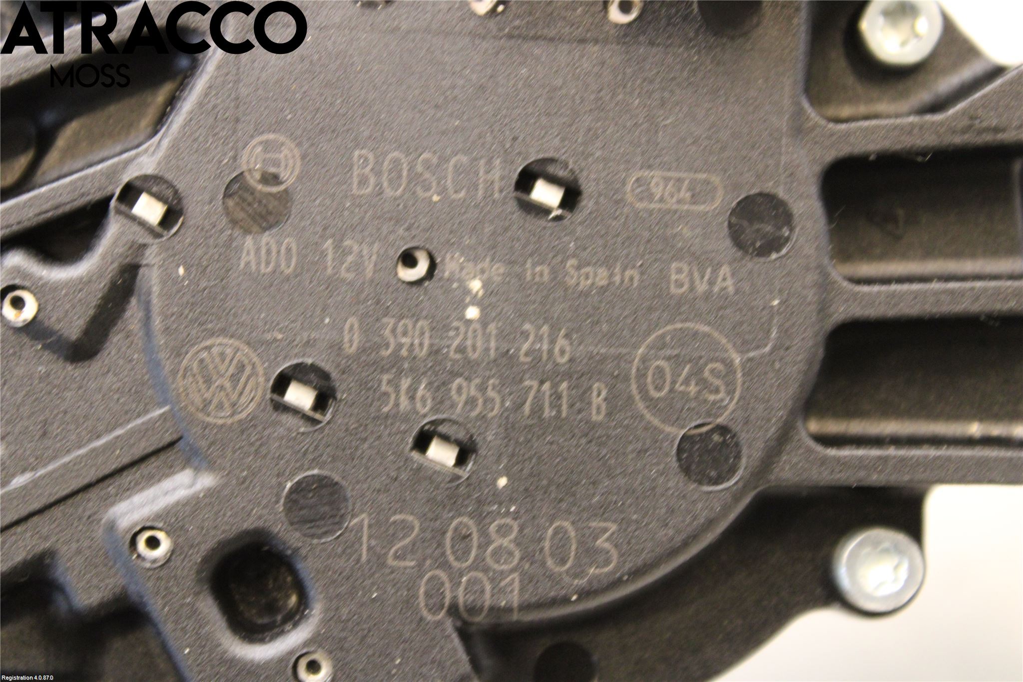 Volkswagen VW GOLF VI 09-13 Torkarmotor Baklucka
