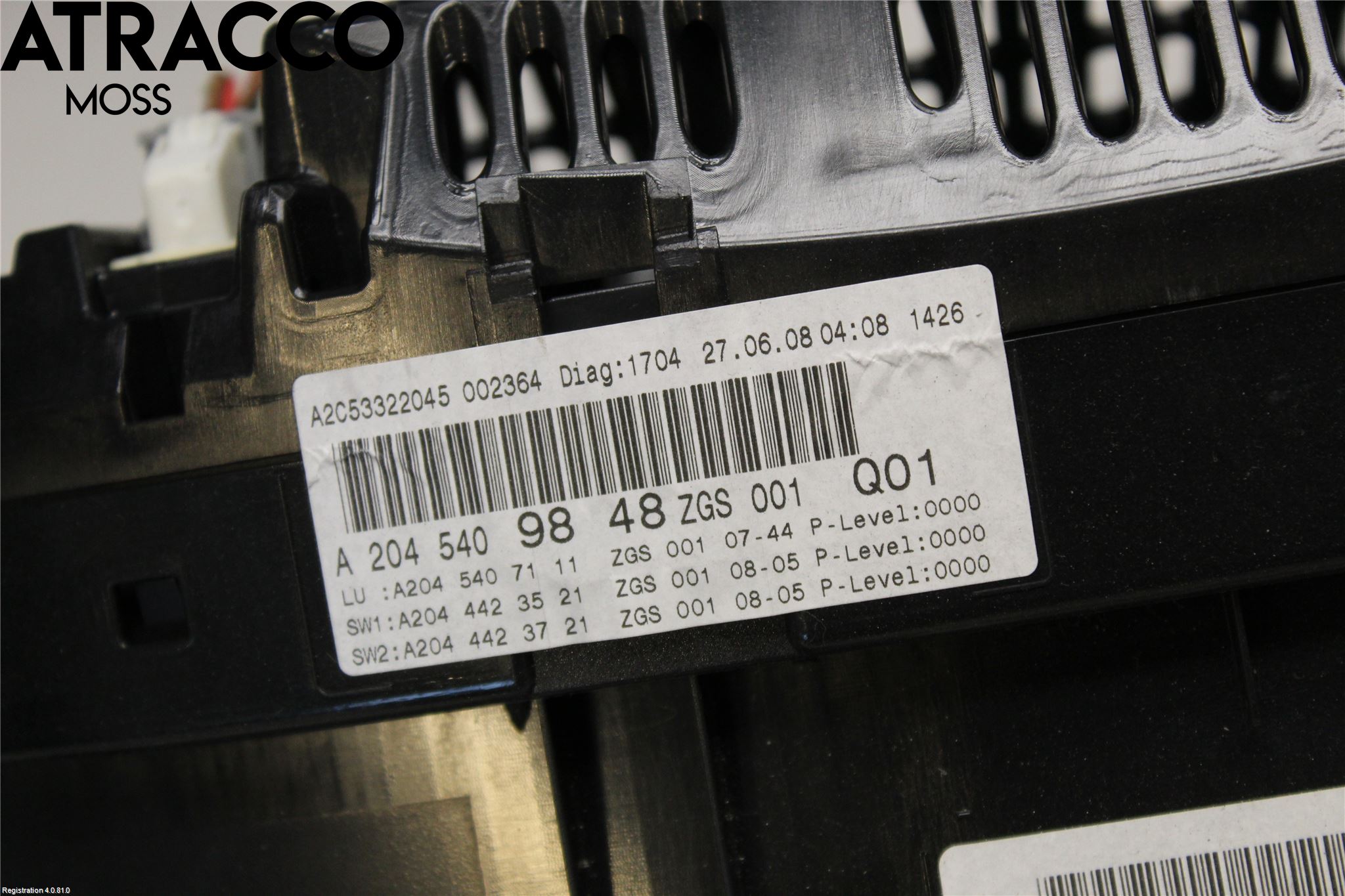 Mercedes-Benz MB C-KLASS (W204) 07-15 Instrument Komb