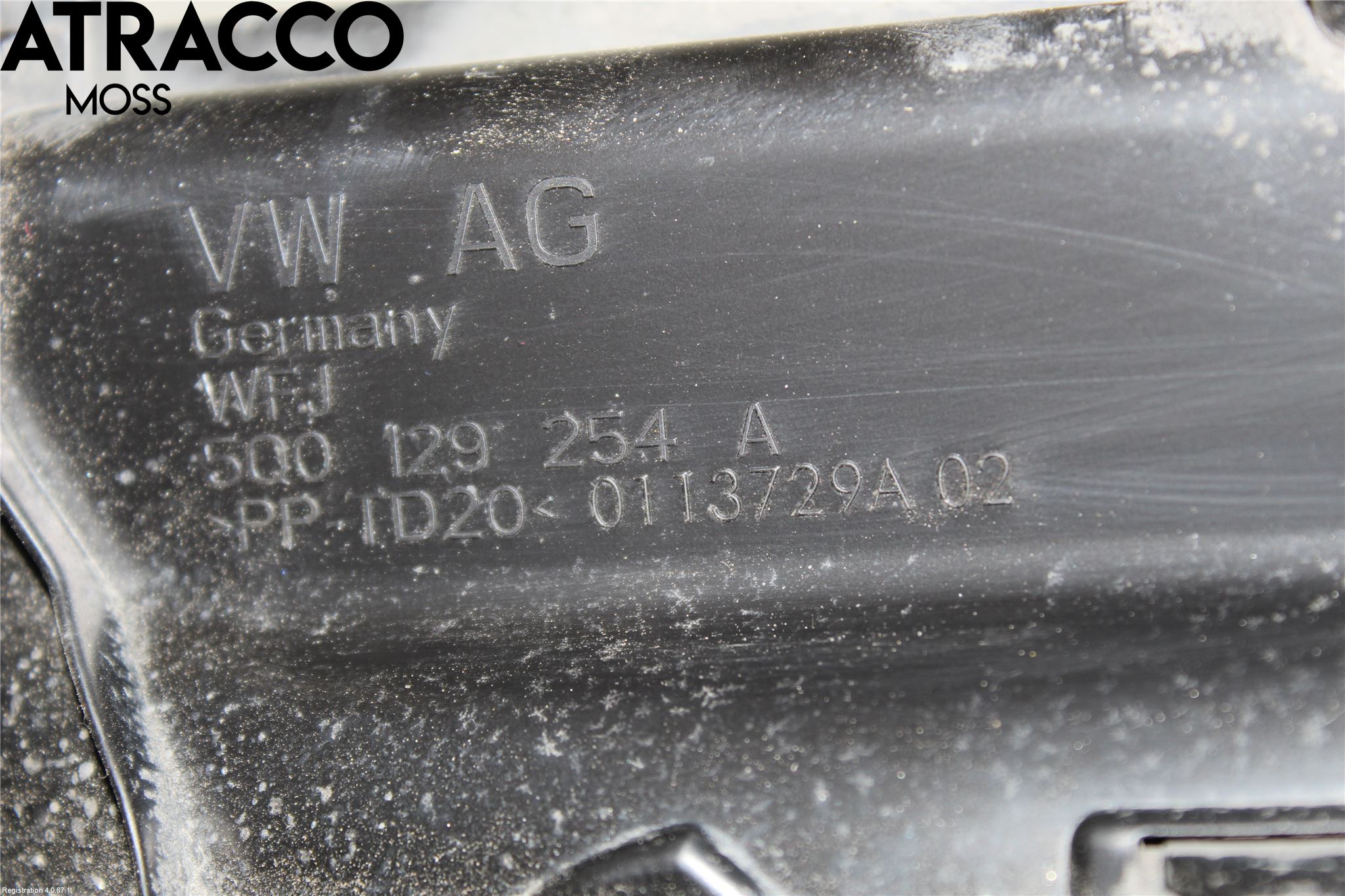 Volkswagen VW GOLF / E-GOLF VII 13-20 Deflektor Plåt-Plast Kylning