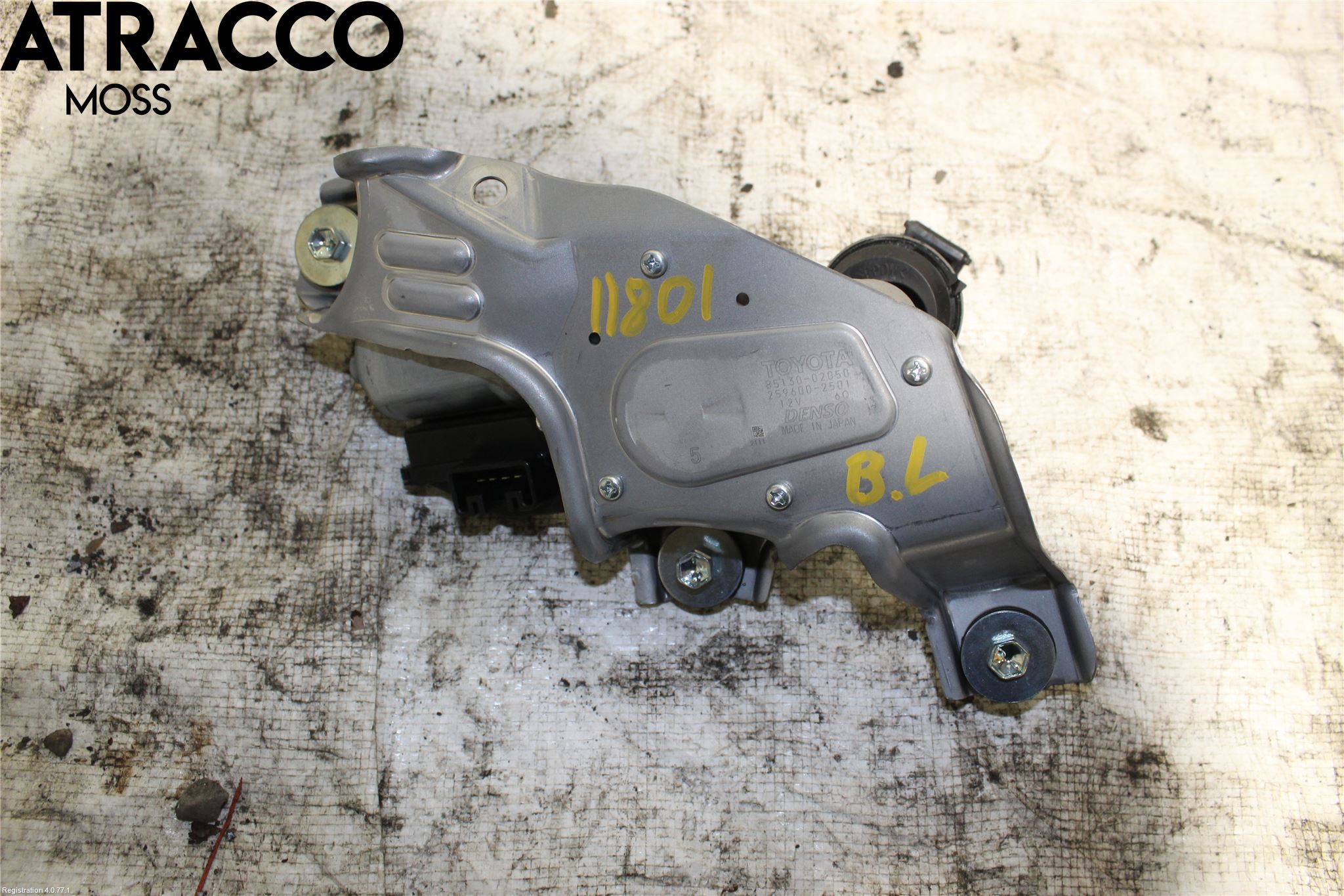 Toyota AURIS 13-19 Torkarmotor Baklucka