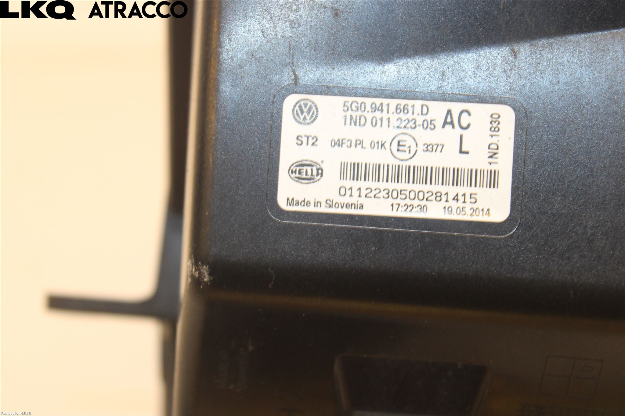 Volkswagen VW GOLF / E-GOLF VII 13-20 Dimljus-Varselljus Fram