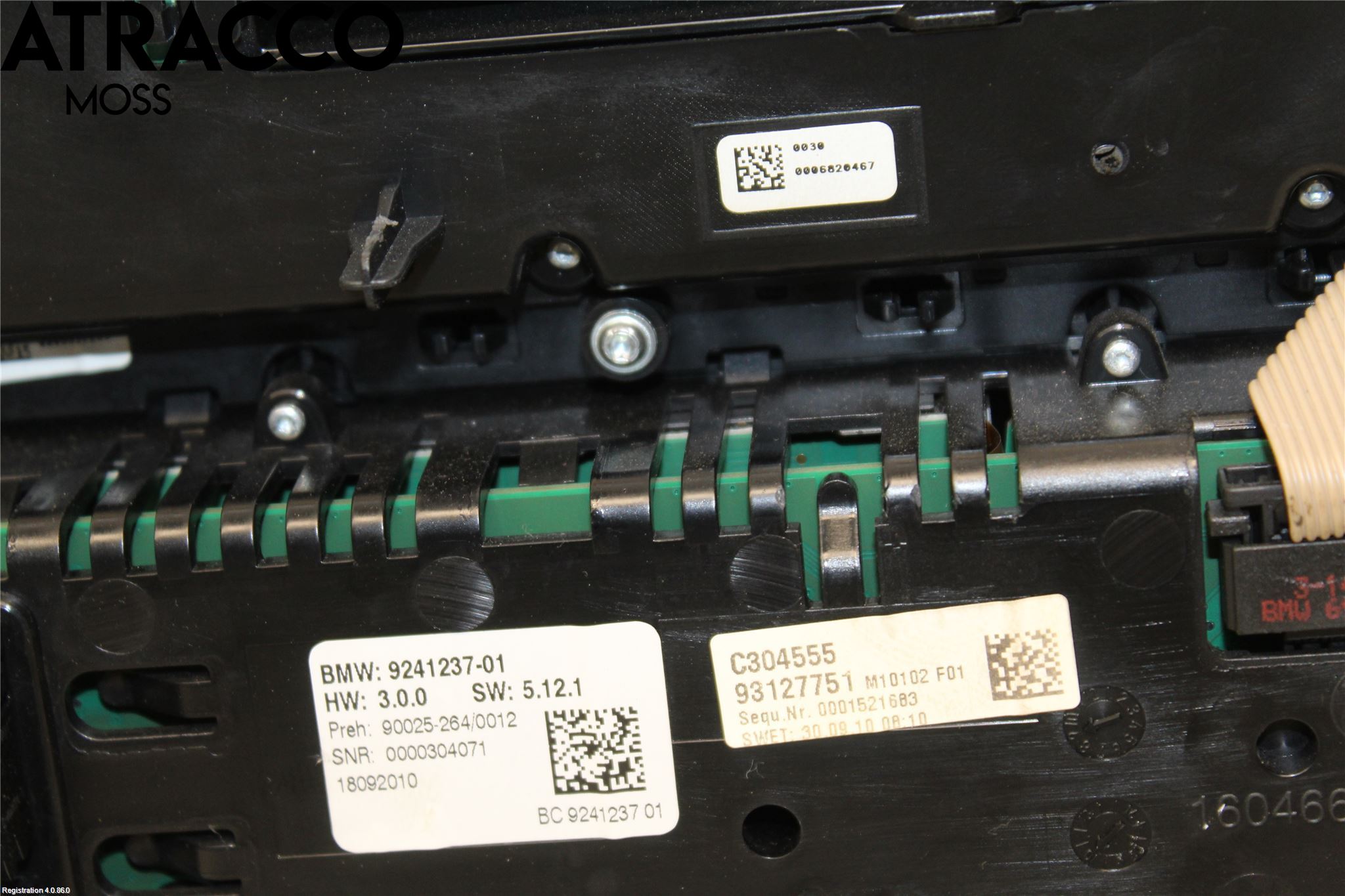 BMW 5 F10/F11/F18 09-17 Ac Styrenhet Ac Manöveren