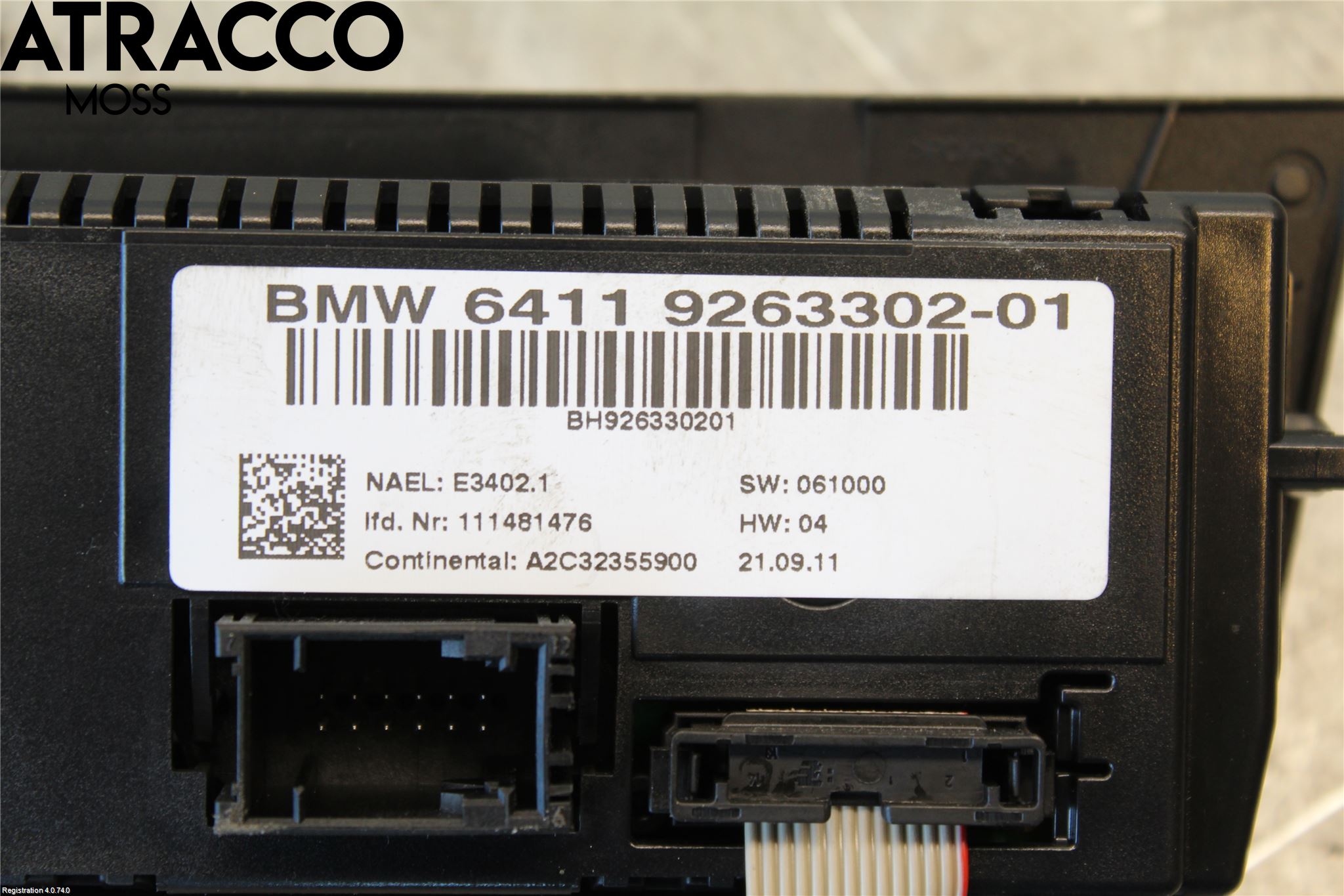 BMW 3 E90/91 SED/TOU 05-12 Ac Styrenhet Ac Manöveren