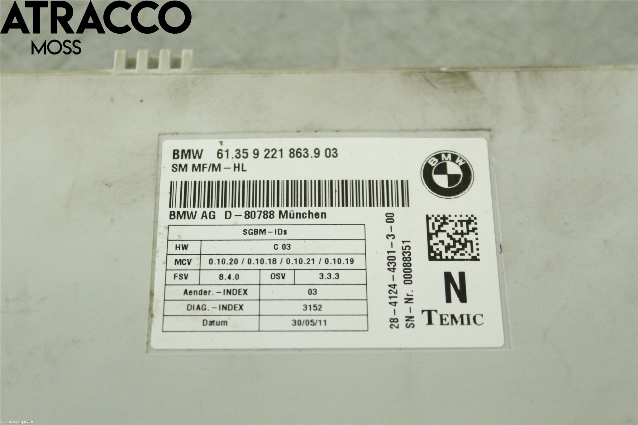 BMW X5 E70 07-13 Styrenhet Övrigt