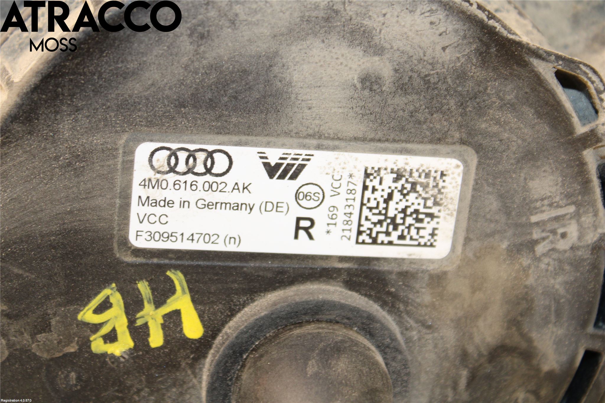 Audi E-TRON, S GE 19- Nivå-Luftfjädring Bälg