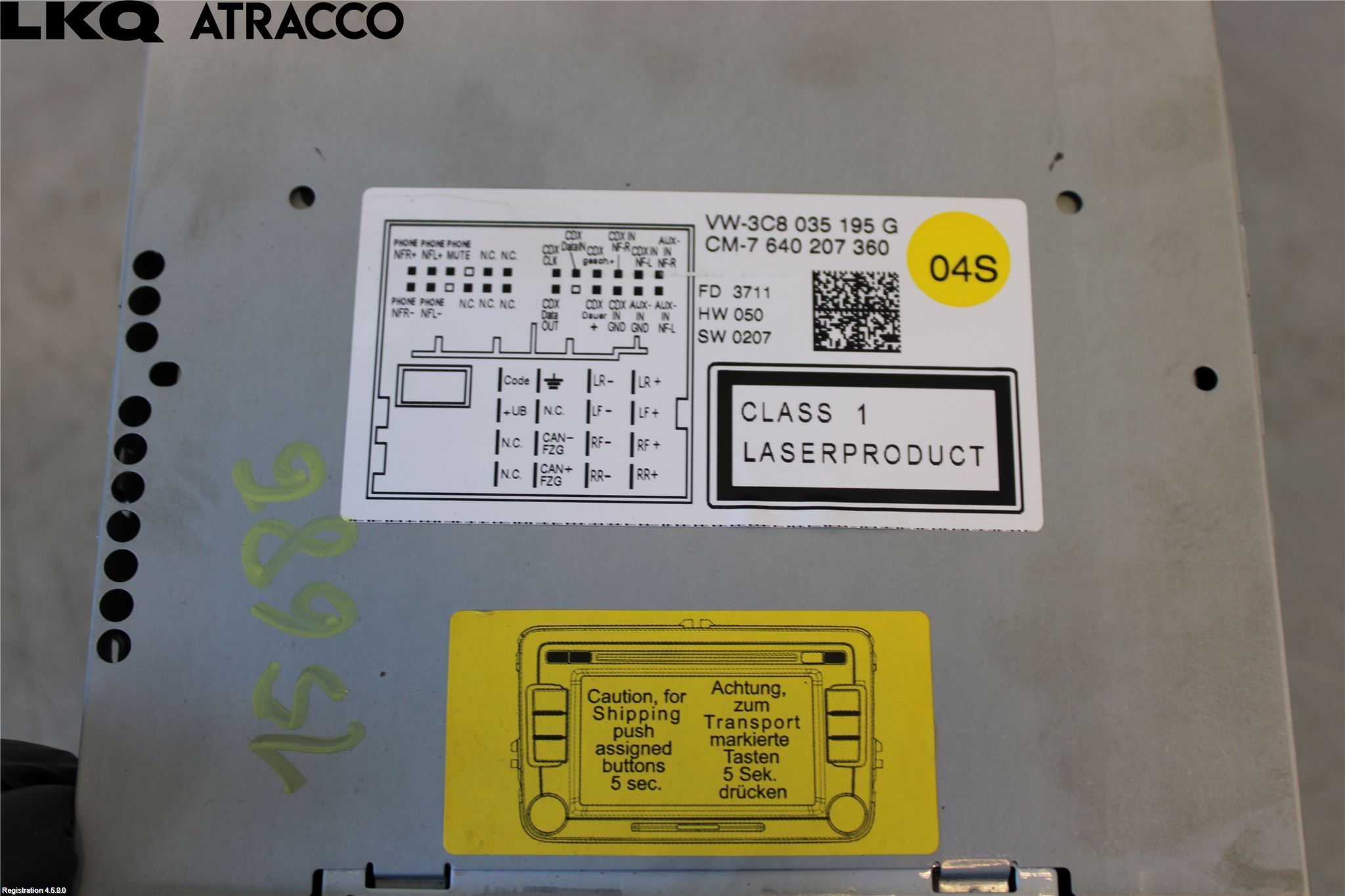 Volkswagen VW GOLF VI 09-13 Cd Radio - Multimediapanel