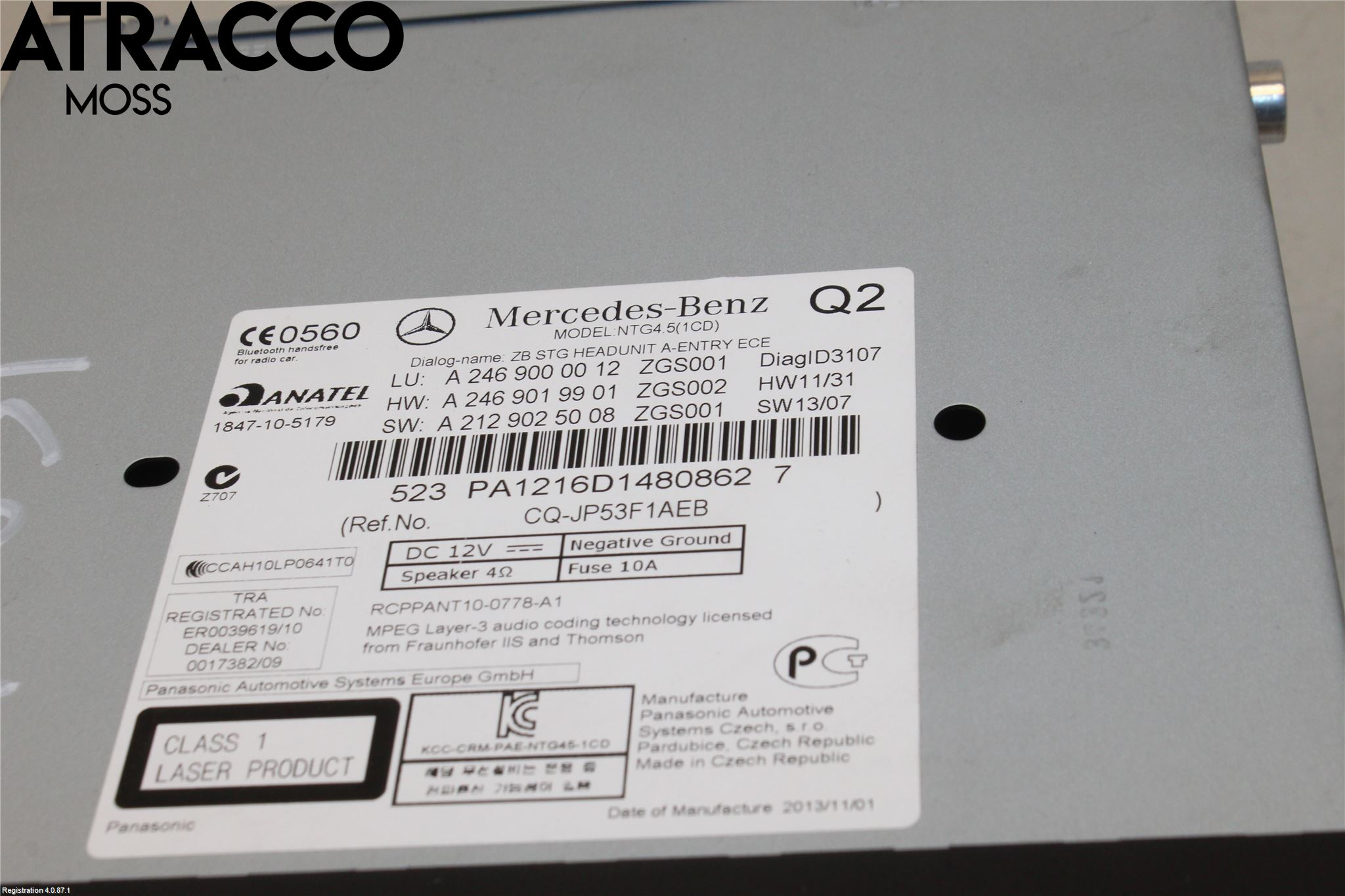 Mercedes-Benz MB A-KLASS (W176) 13-18 Radio