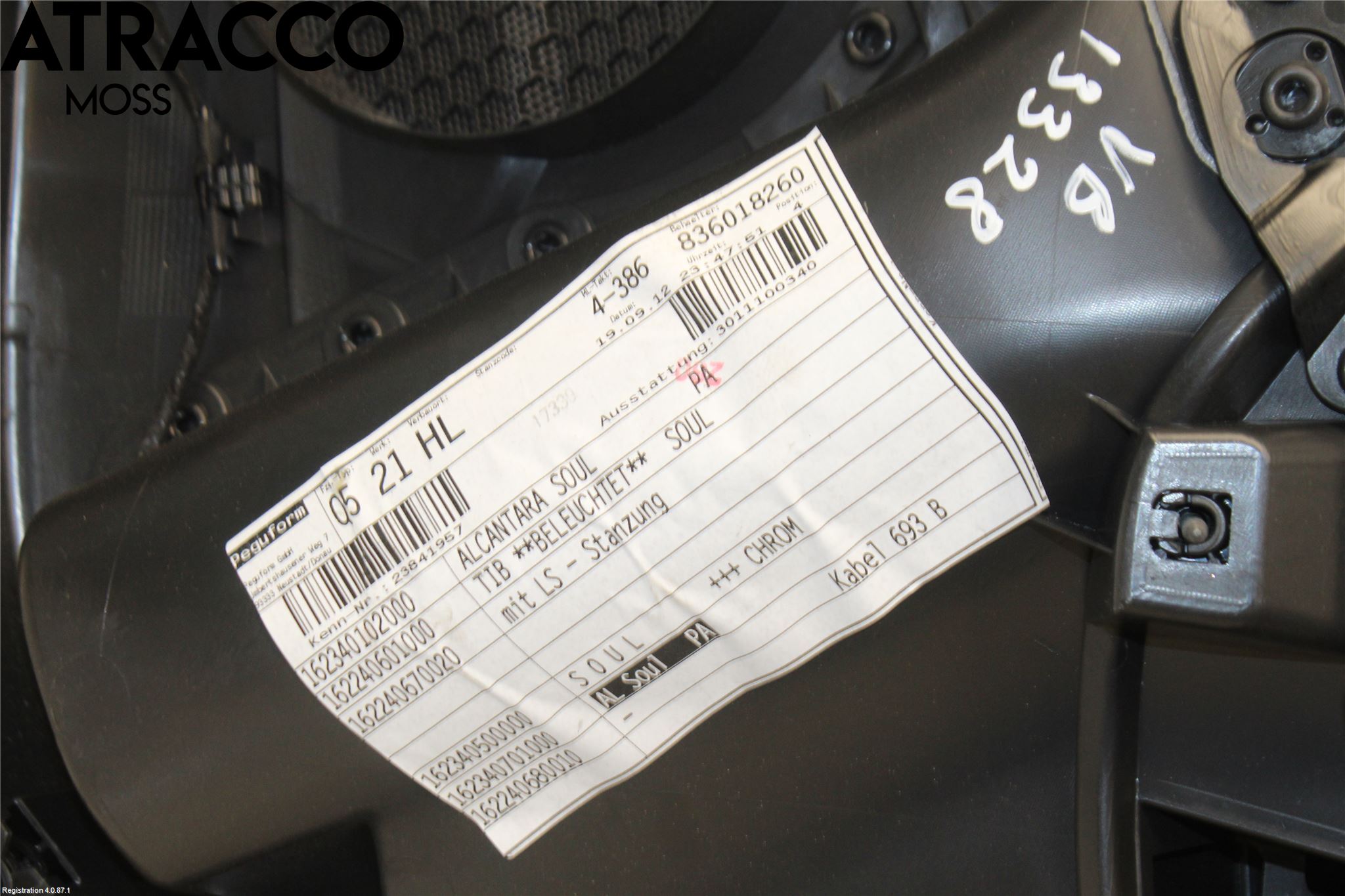Audi Q5 09-16 Dörrklädsel Vä