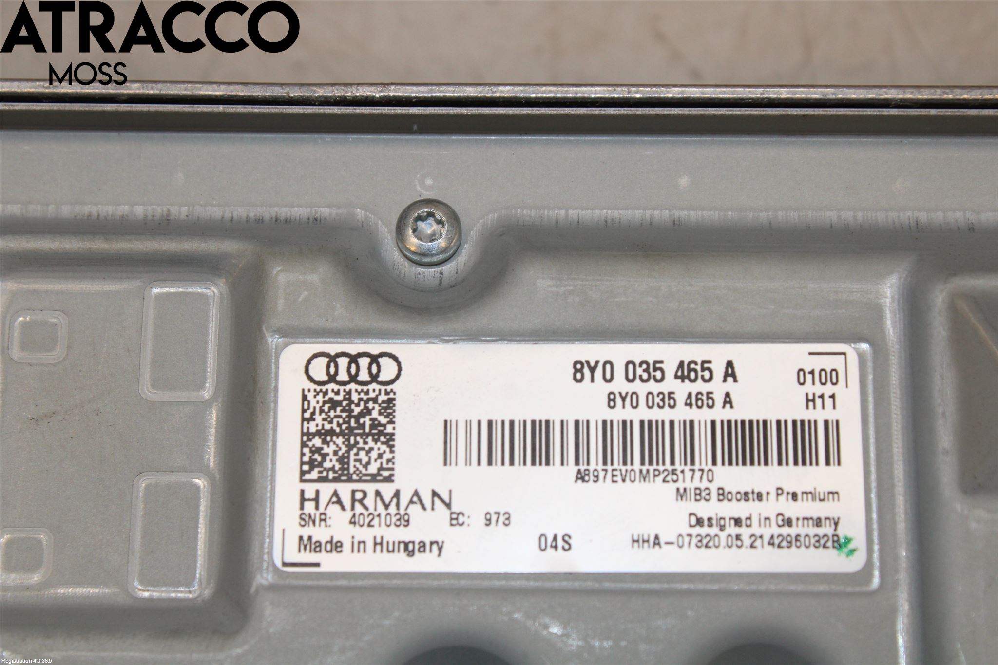 Audi Q4 E-TRON FZ 22- Radio-Stereo Förstärkare