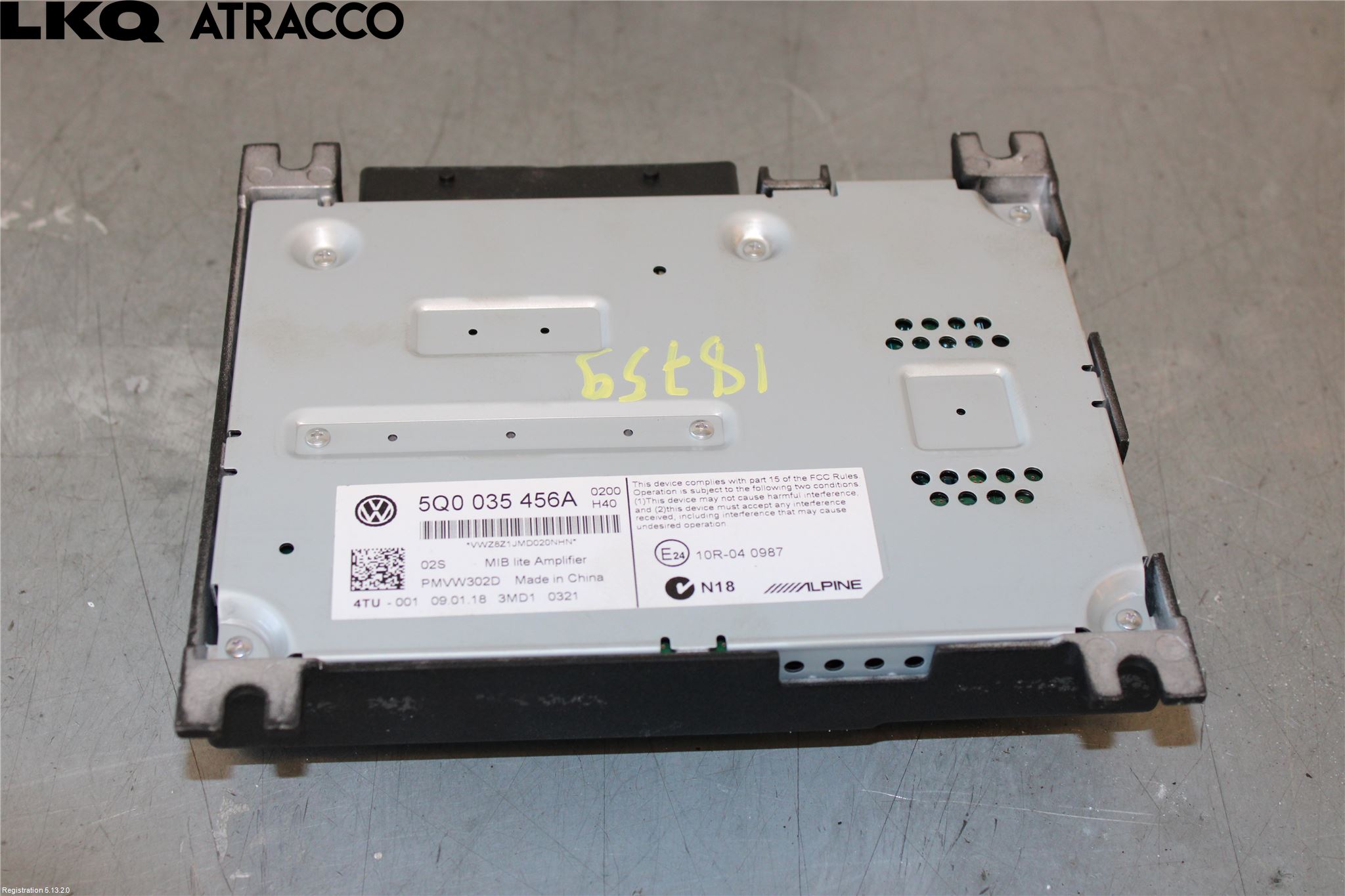 Volkswagen VW GOLF / E-GOLF VII 13-20 Radio-Stereo Förstärkare
