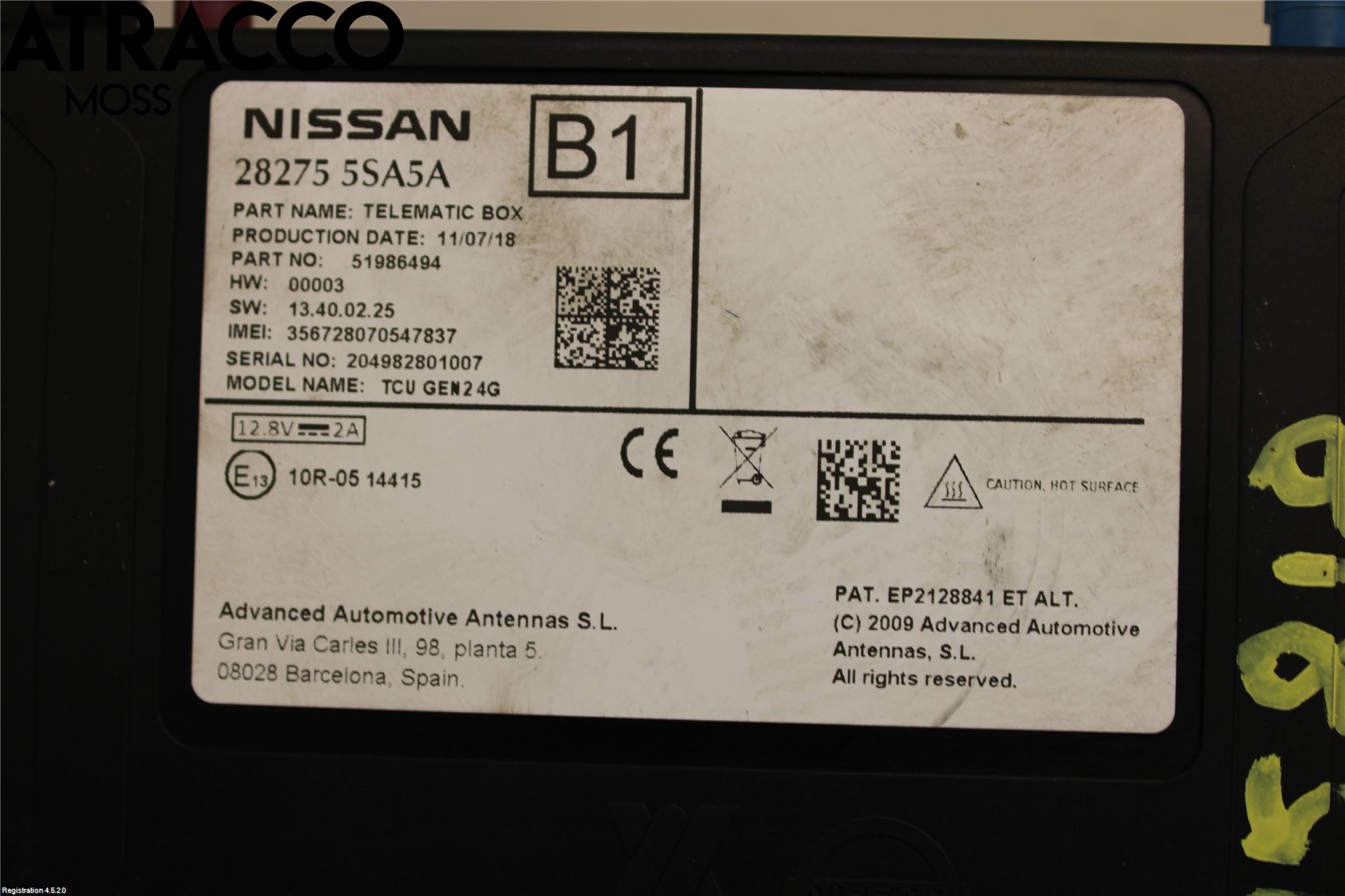 Nissan LEAF 18- Styrenhet Övrigt