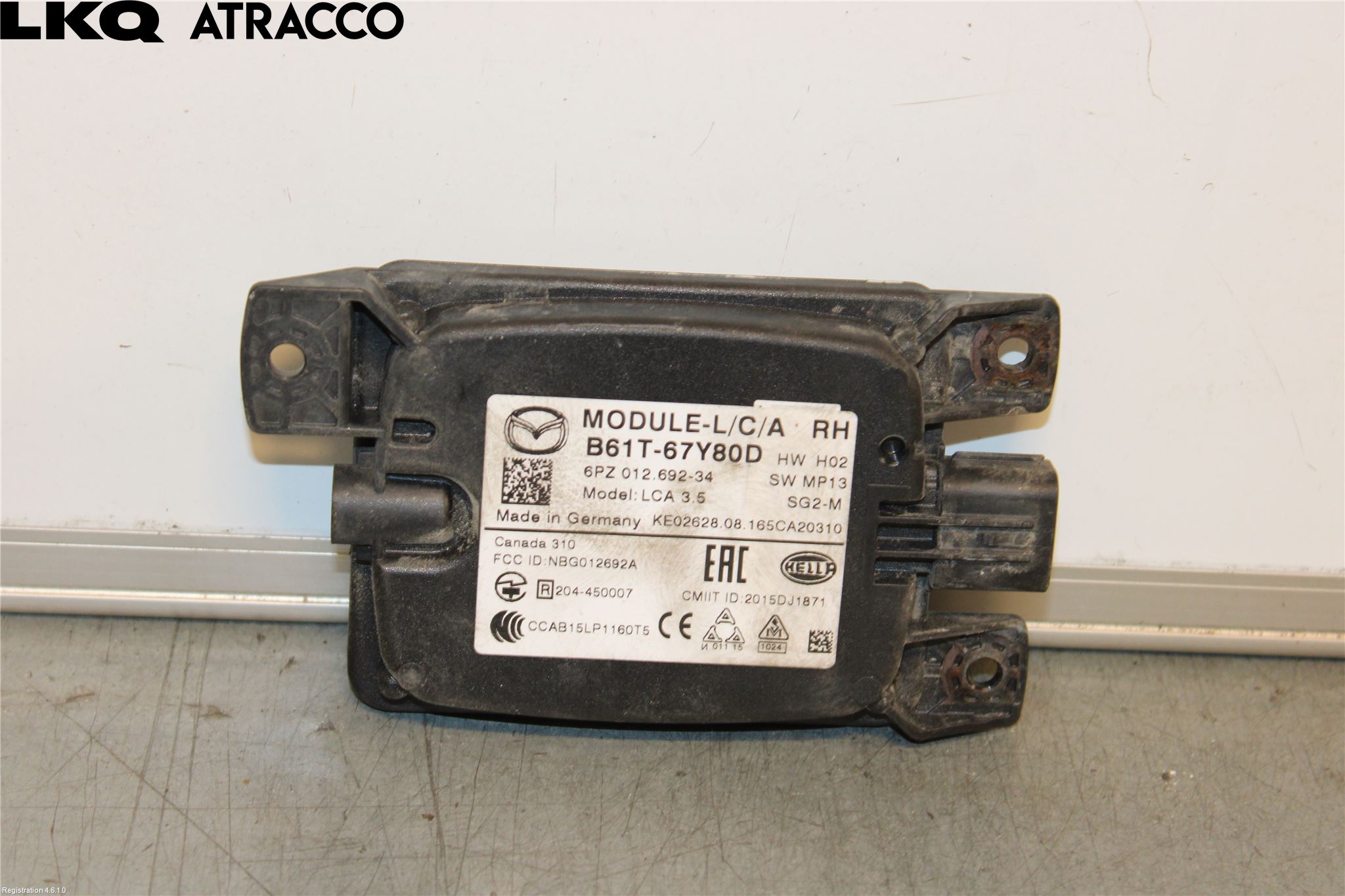 Mazda 3 III 14-19 Sensor Aktivt Kollisionsskydd