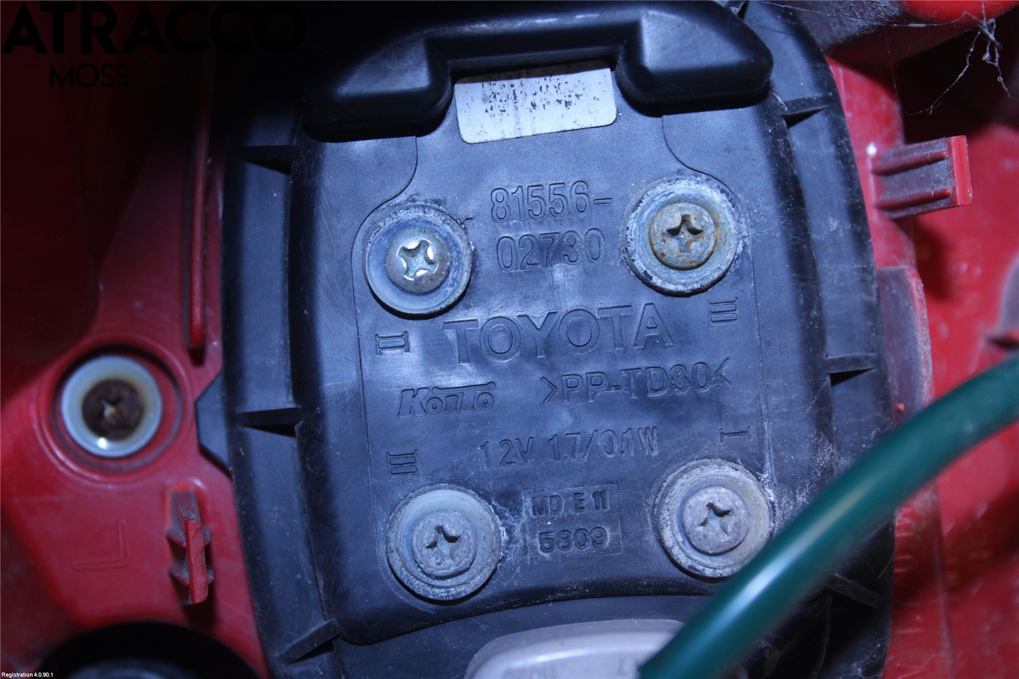Toyota AURIS 13-19 Bakljus Vänster