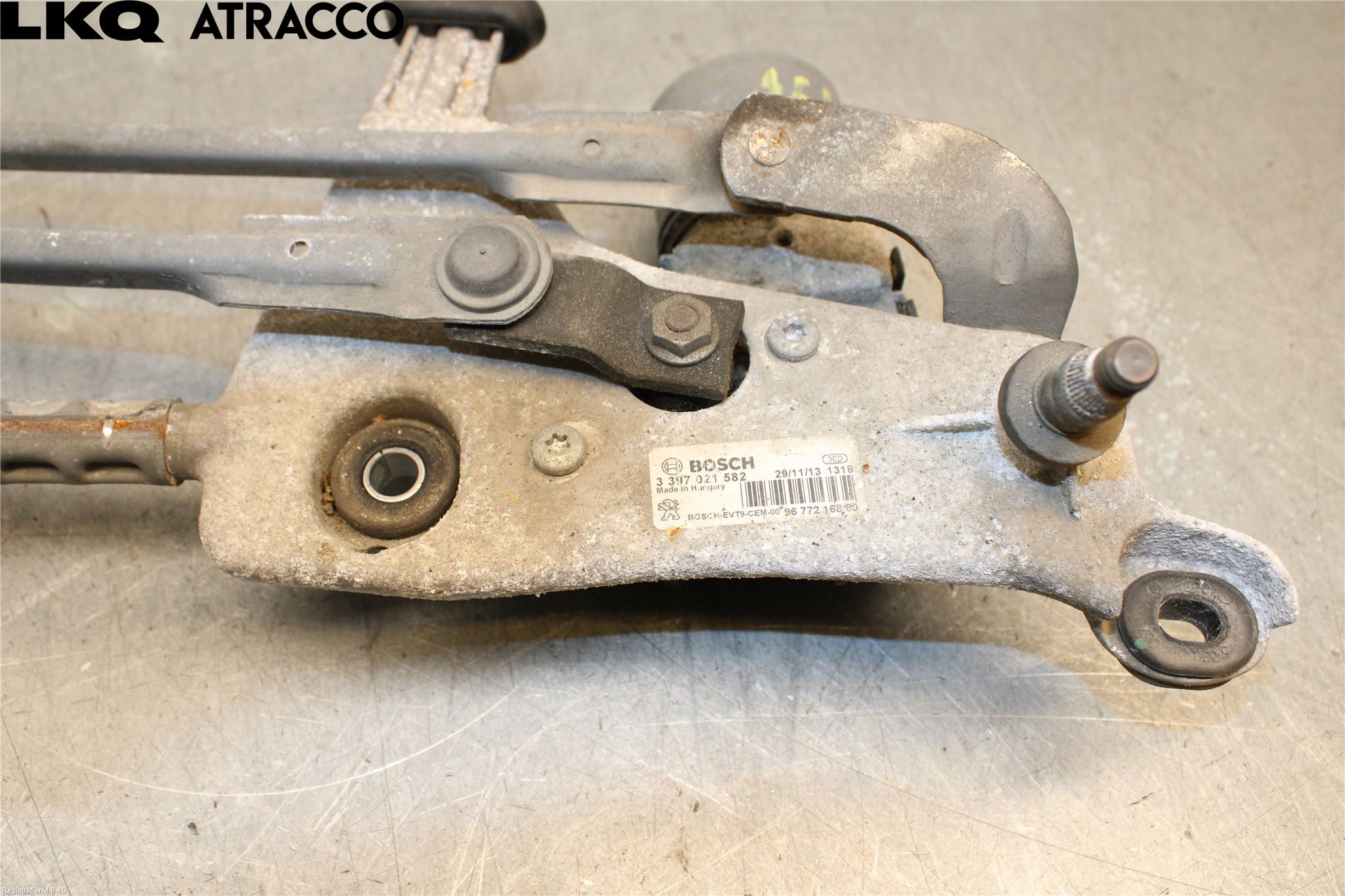 Peugeot 308 14-21 Torkarmotor Vindruta