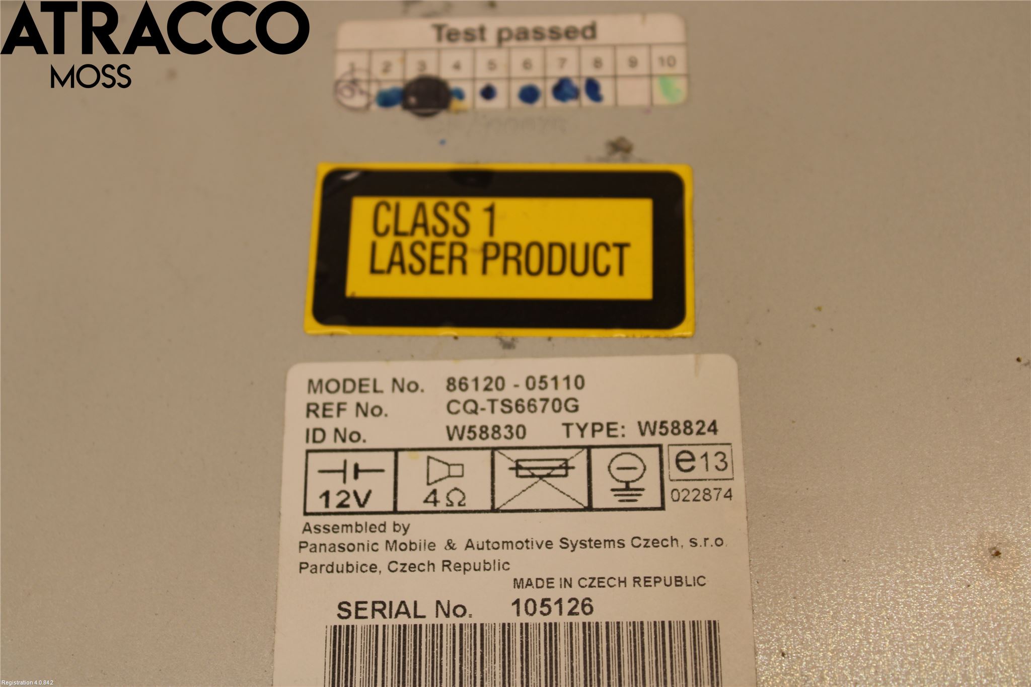 Toyota AVENSIS 03-06 Cd Radio - Multimediapanel