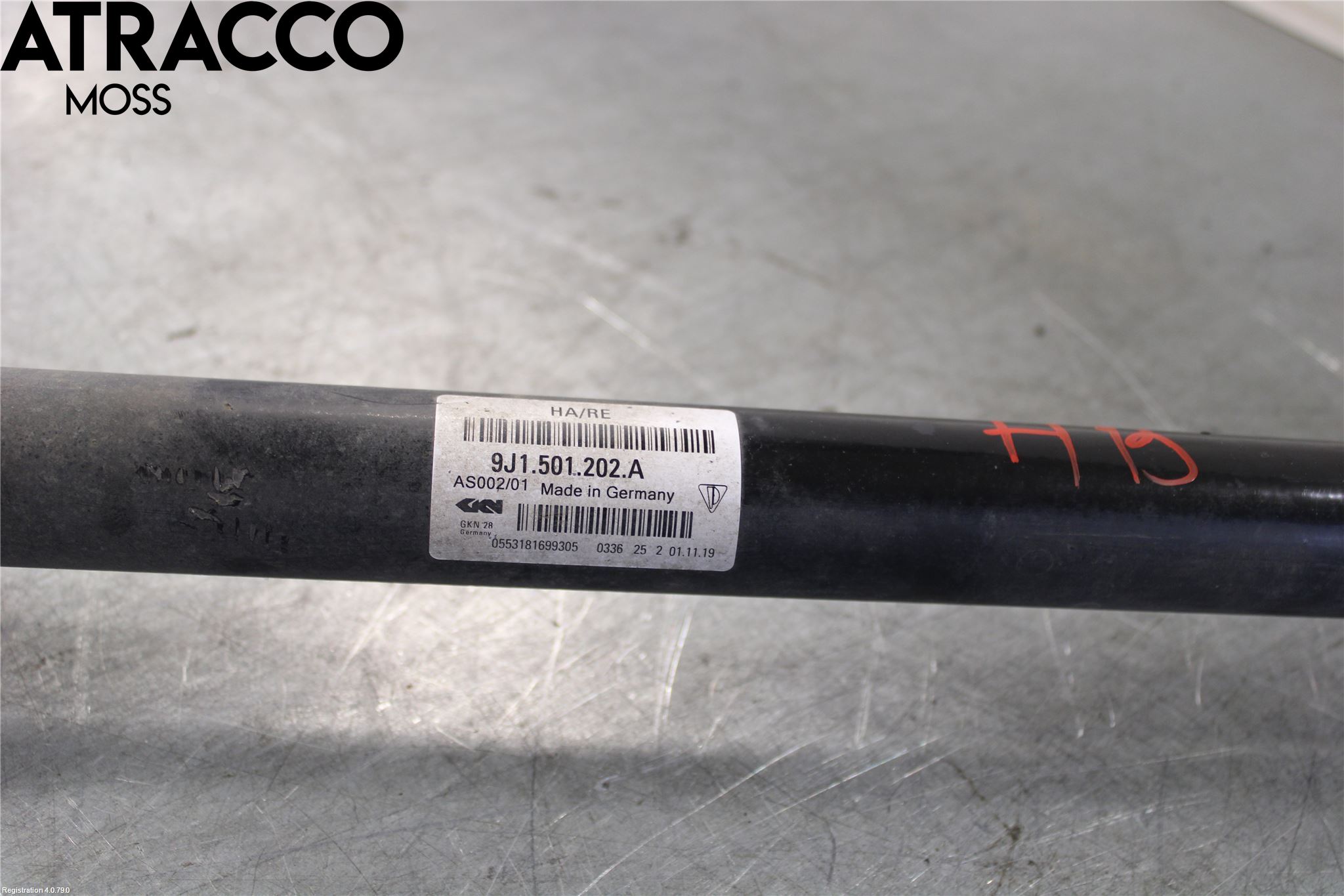 Porsche TAYCAN 20- Drivaxel Bak Höger