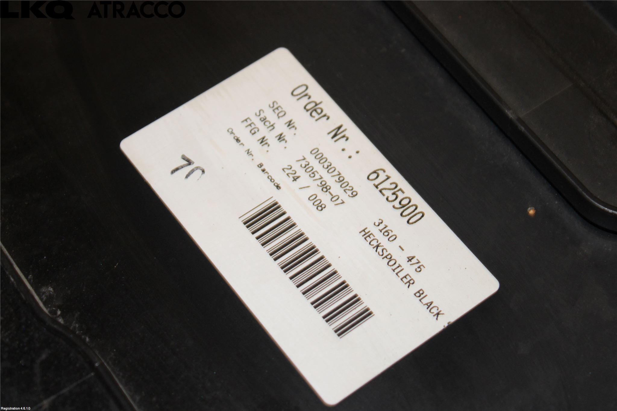 BMW 3 F30/F31/F80 12-19 Spoiler Baklucka
