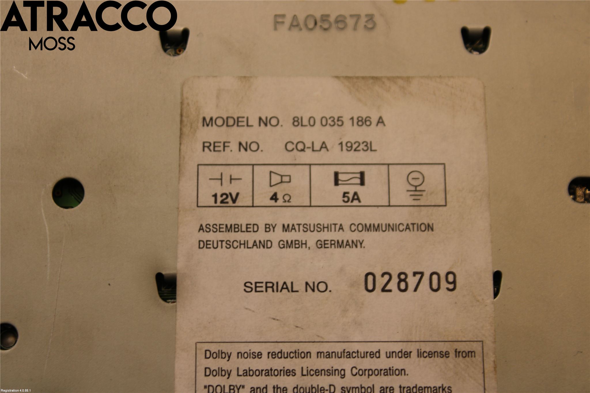 Audi A3/S3     96-03 Radio