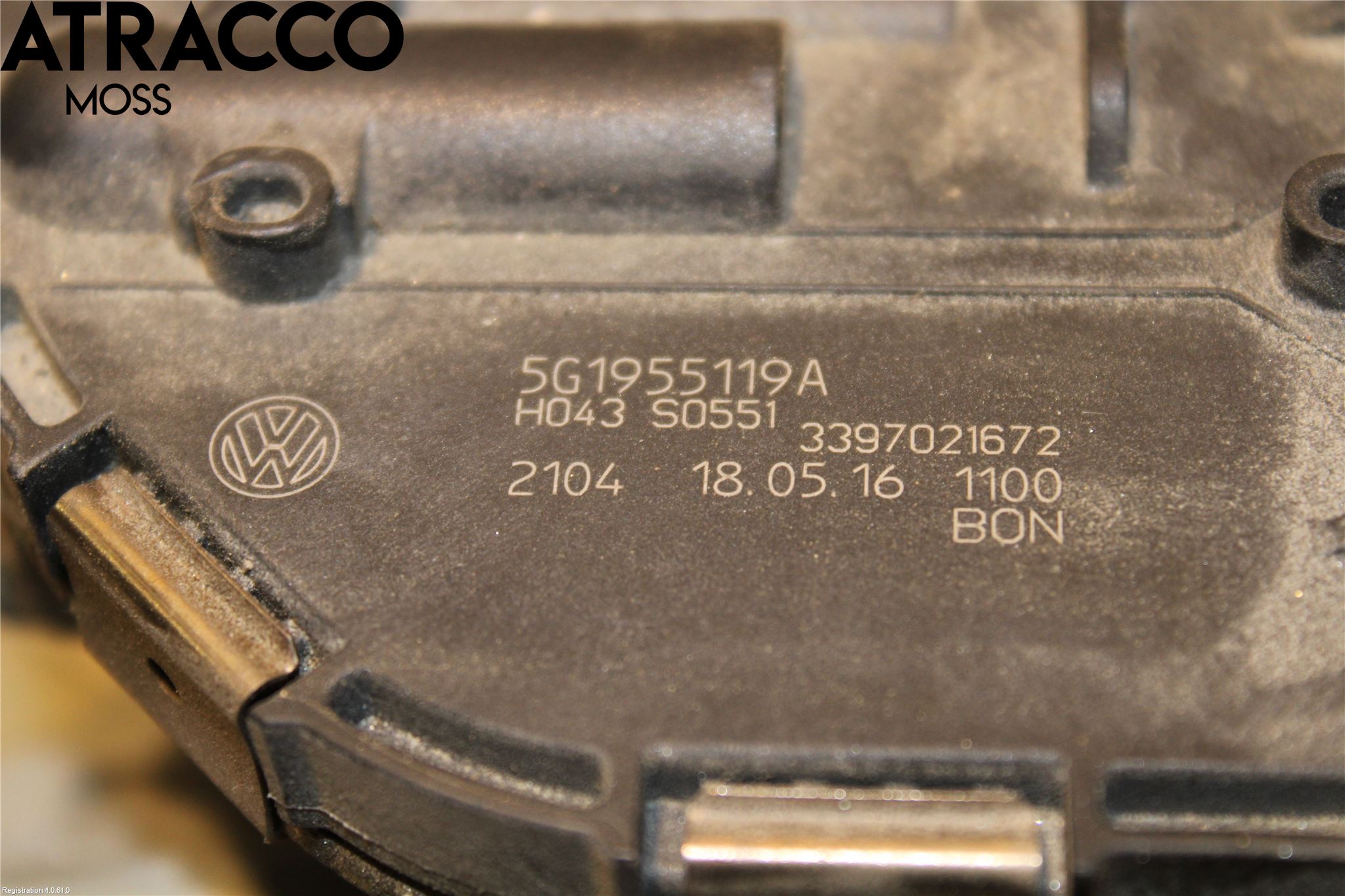Volkswagen VW GOLF / E-GOLF VII 13-20 Torkarmotor Vindruta