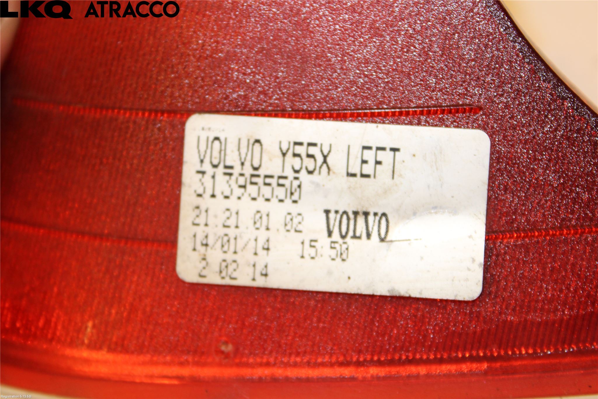 Volvo V40 12-19 Backlampa