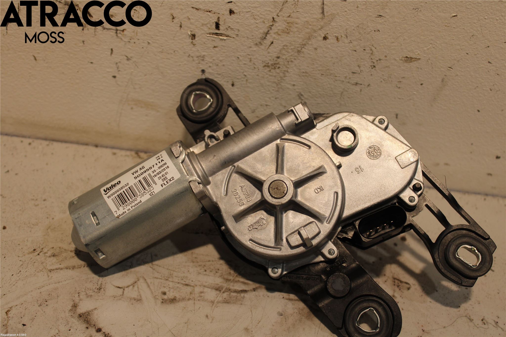 Volkswagen VW GOLF / E-GOLF VII 13-20 Torkarmotor Baklucka