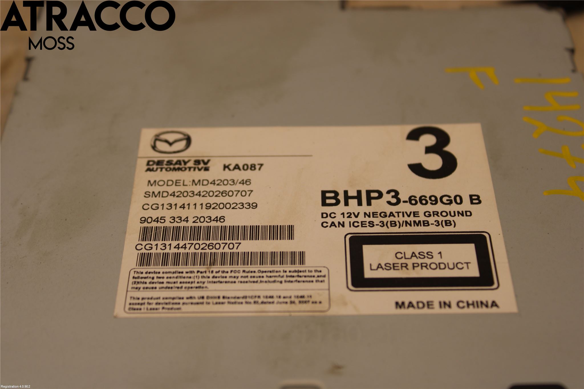 Mazda 3 III 14-19 Cd Radio - Multimediapanel