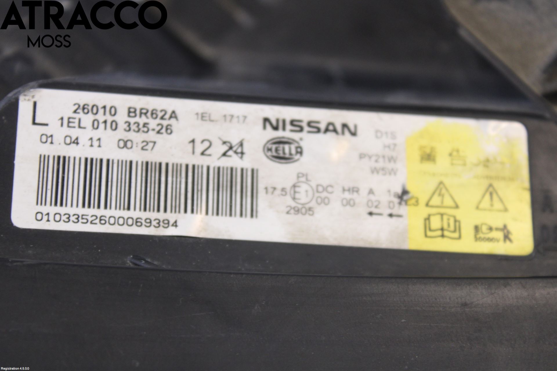 Nissan QASHQAI+2  10-14 Strålkastare Höger
