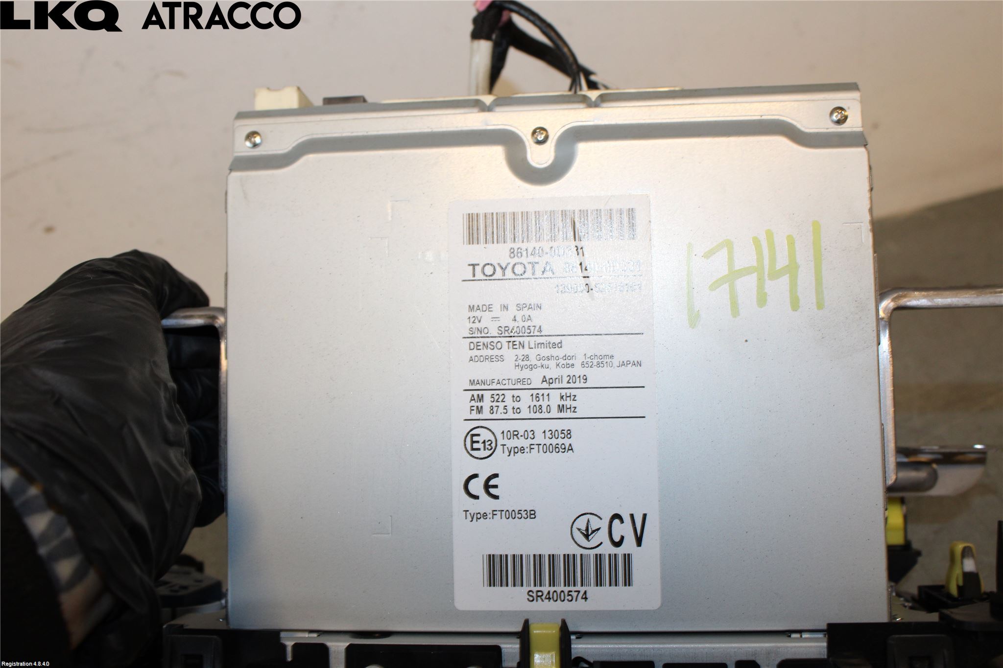 Toyota YARIS XP130 15-20 Radio