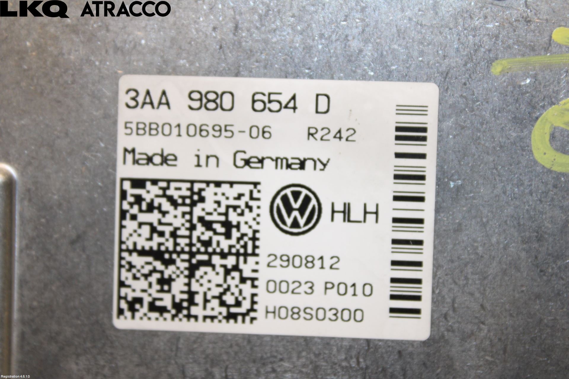 Volkswagen VW PASSAT 11-14 Sensor Aktivt Kollisionsskydd