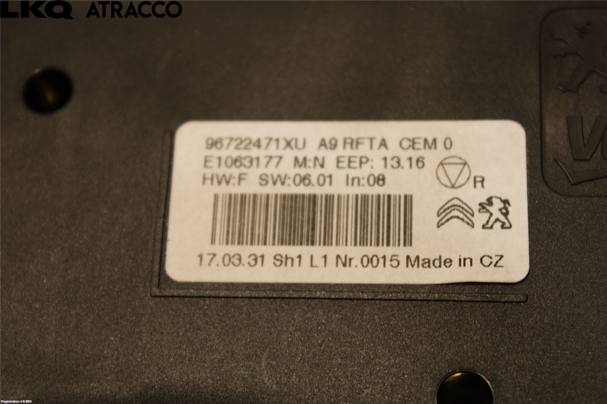 Peugeot 2008 13-20 Ac Styrenhet Ac Manöveren