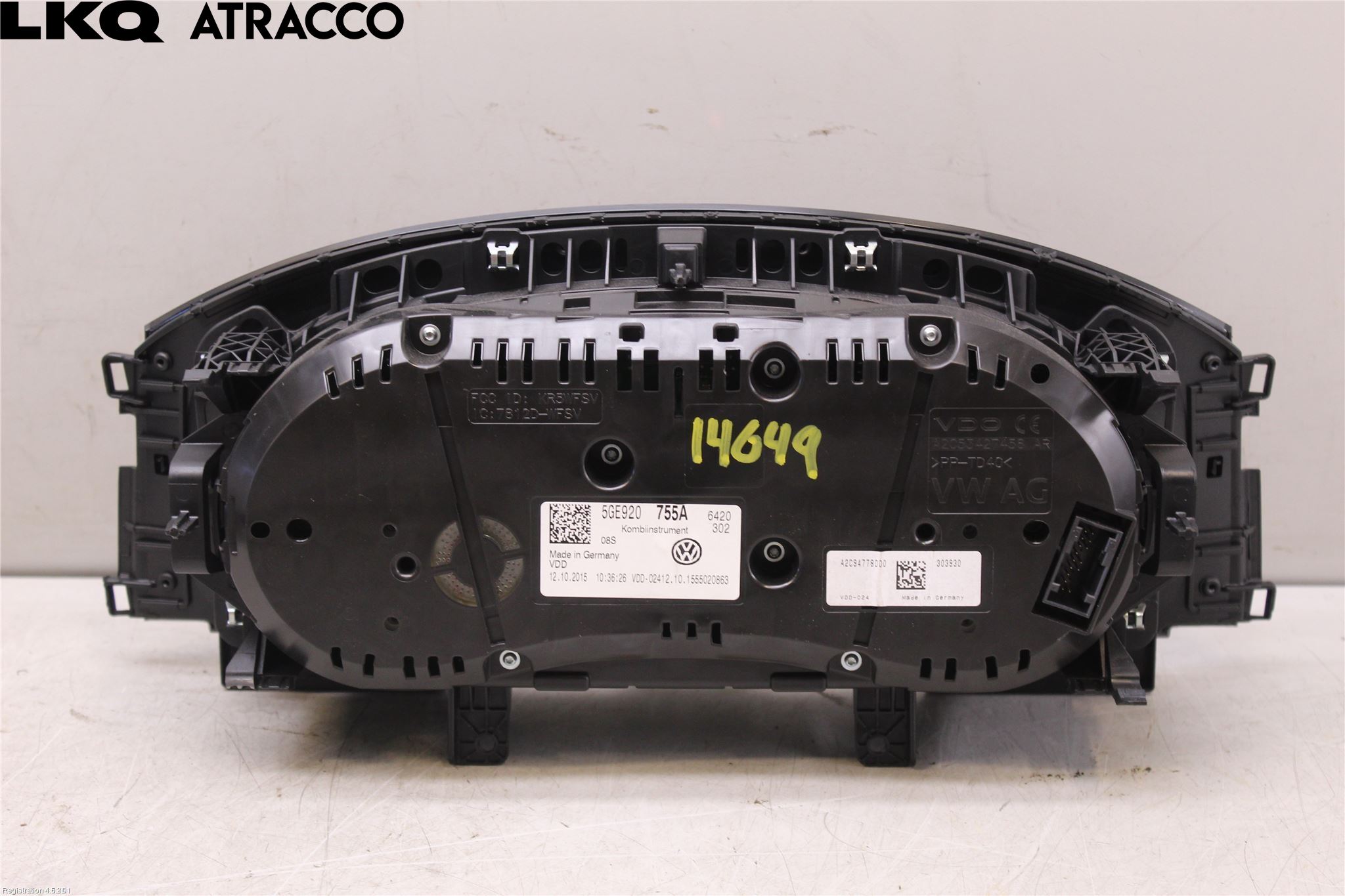 Volkswagen VW GOLF / E-GOLF VII 13-20 Instrument Komb