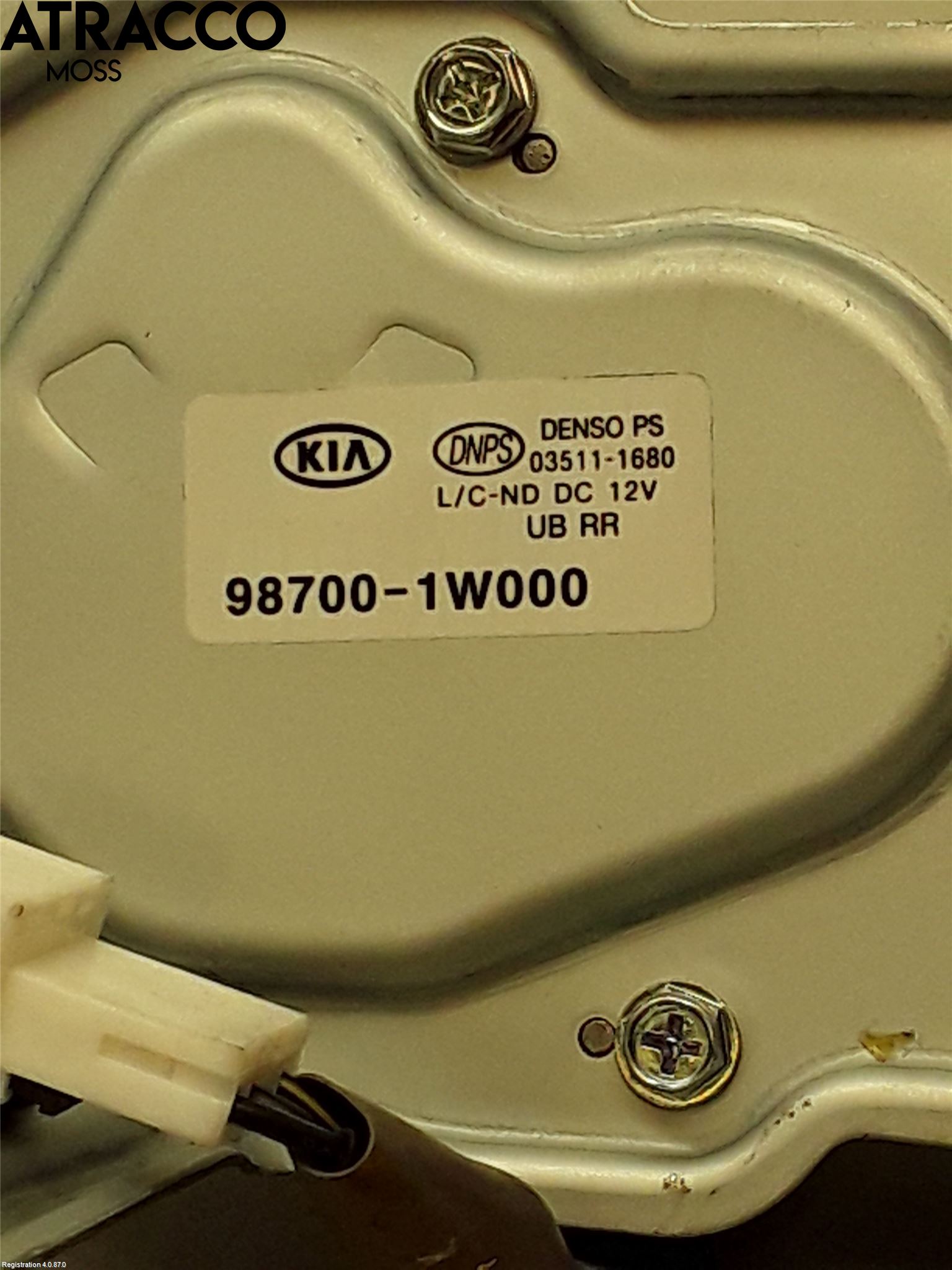 Kia RIO 12-16 Torkarmotor Baklucka