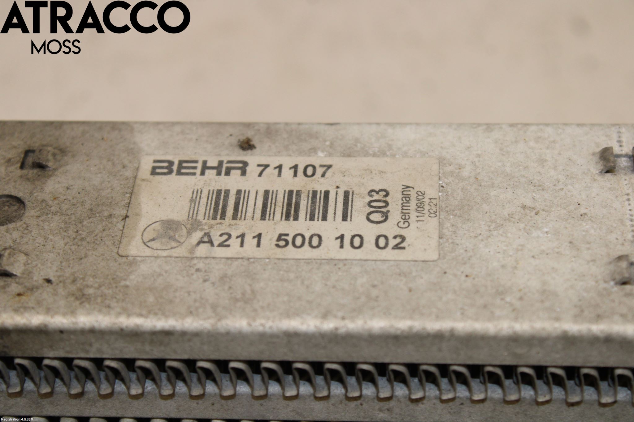 Mercedes-Benz MB E-KLASS (W211) 02-09 Laddluft-Intercooler Kyl
