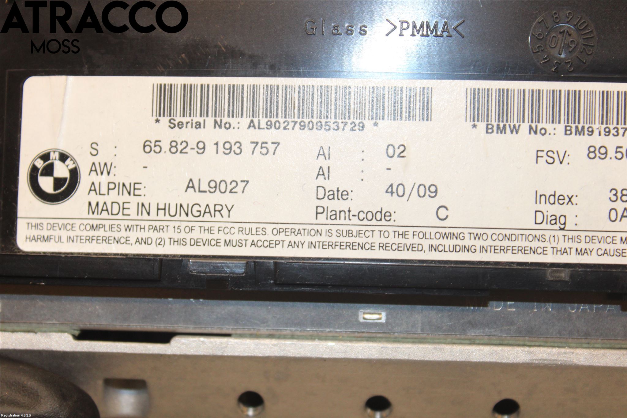 BMW 5 E60/61 Sed/Tou 02-10 Multifunktionsdisplay