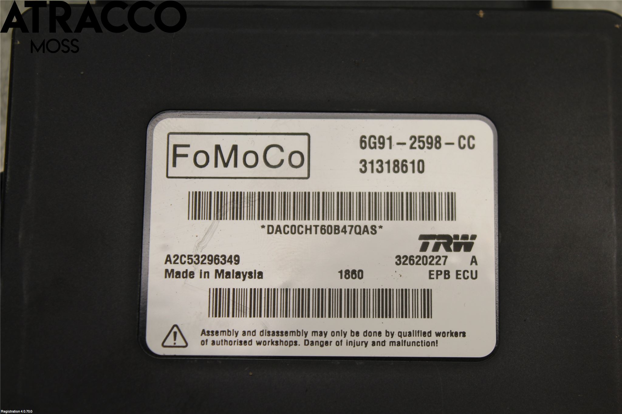 Volvo V70 08-13 Styrenhet Parkbroms Epb