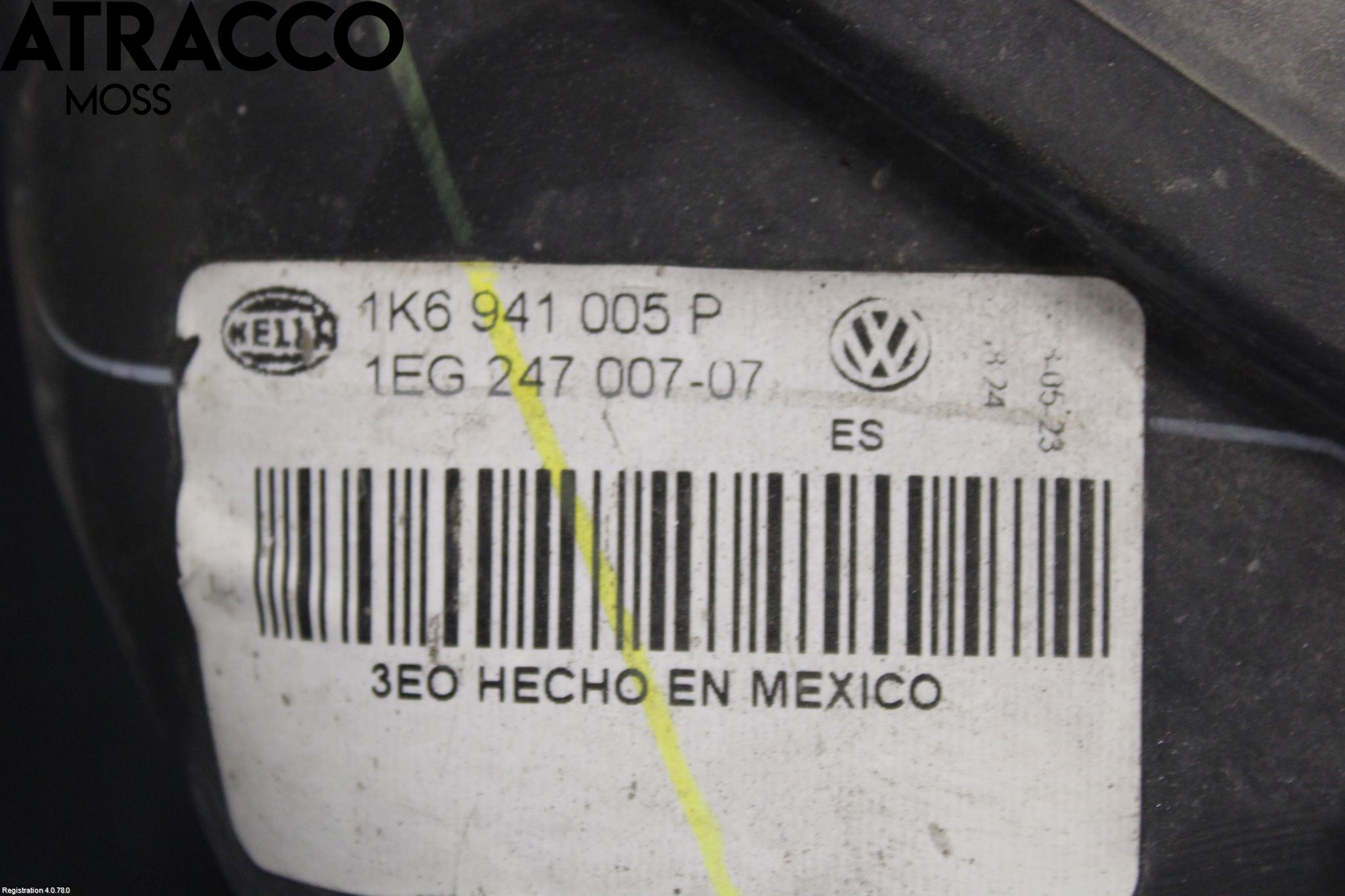 Volkswagen VW GOLF V 04-09 Strålkastare Vänster