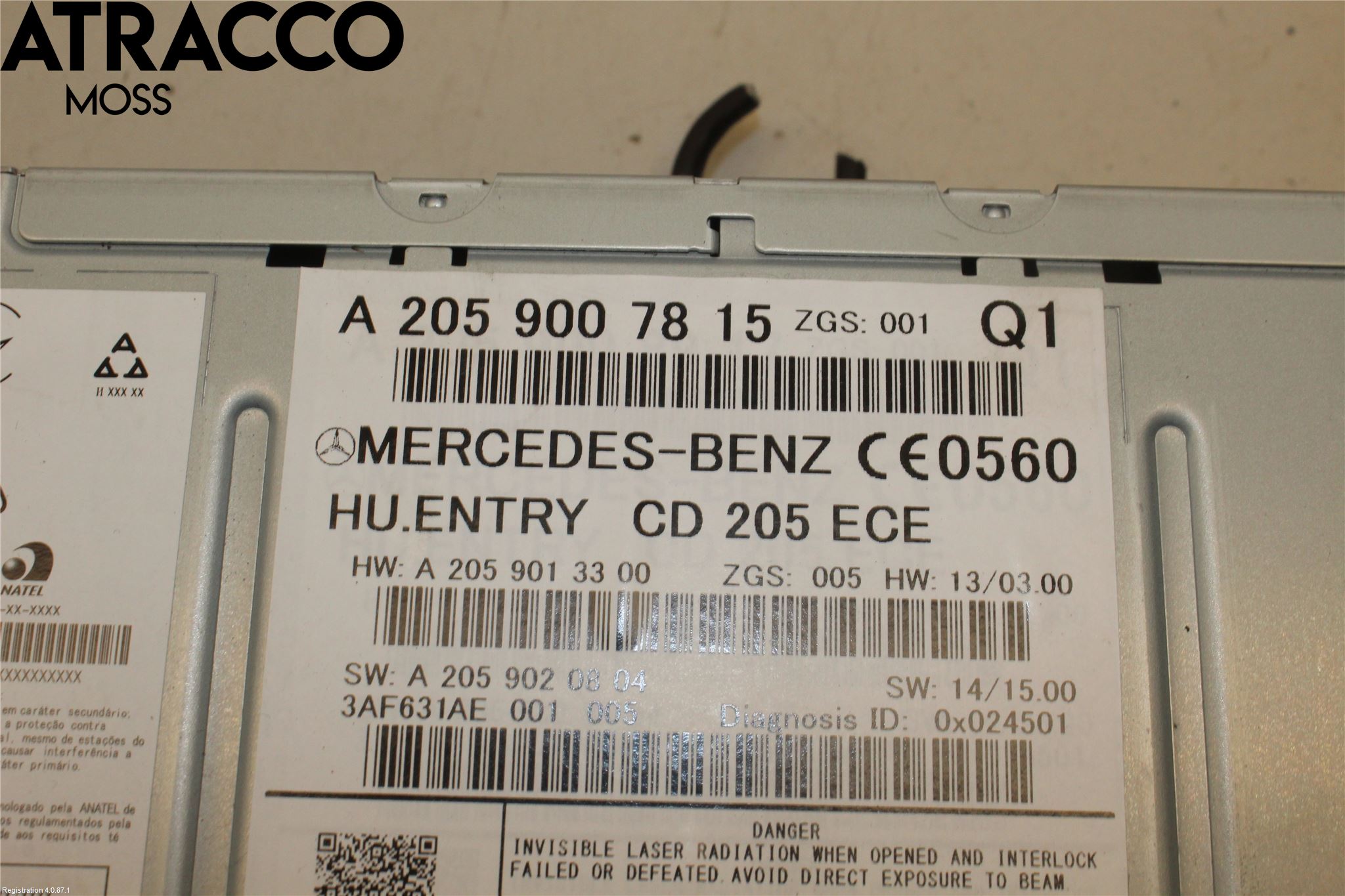 Mercedes-Benz MB C-KLASS (W205) 14-21 Cd Radio - Multimediapanel