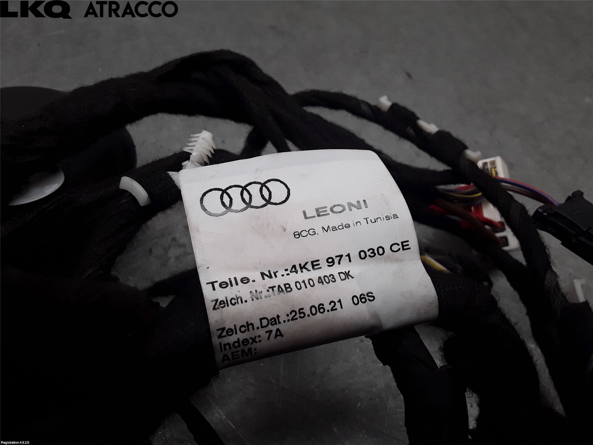 Audi E-TRON, S GE 19- Kabelhärva