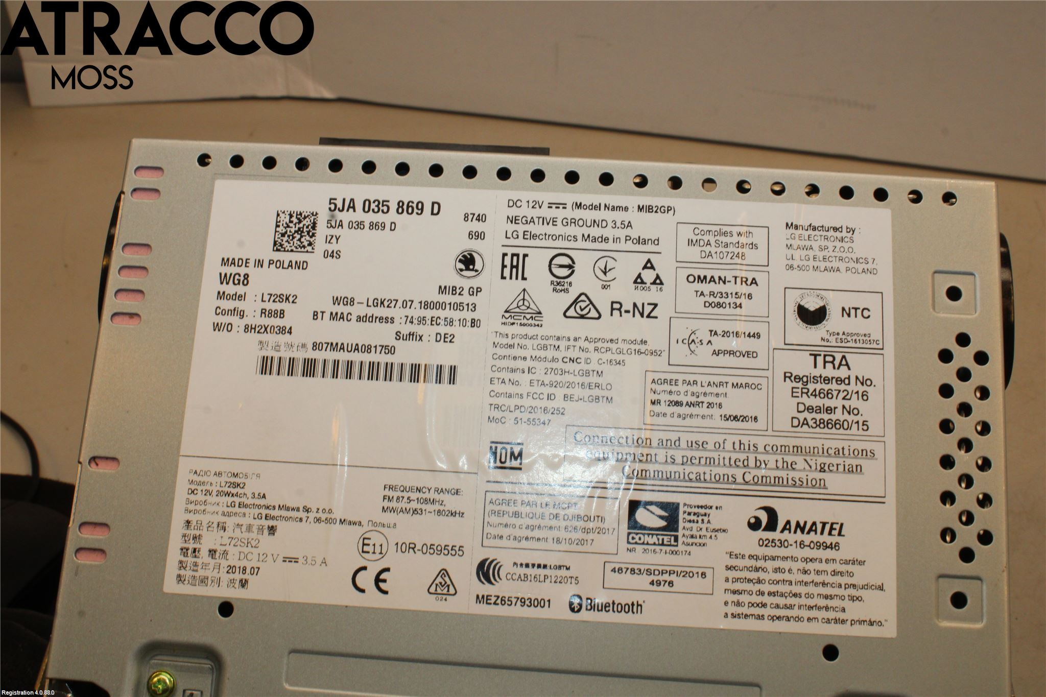 Skoda RAPID Radio