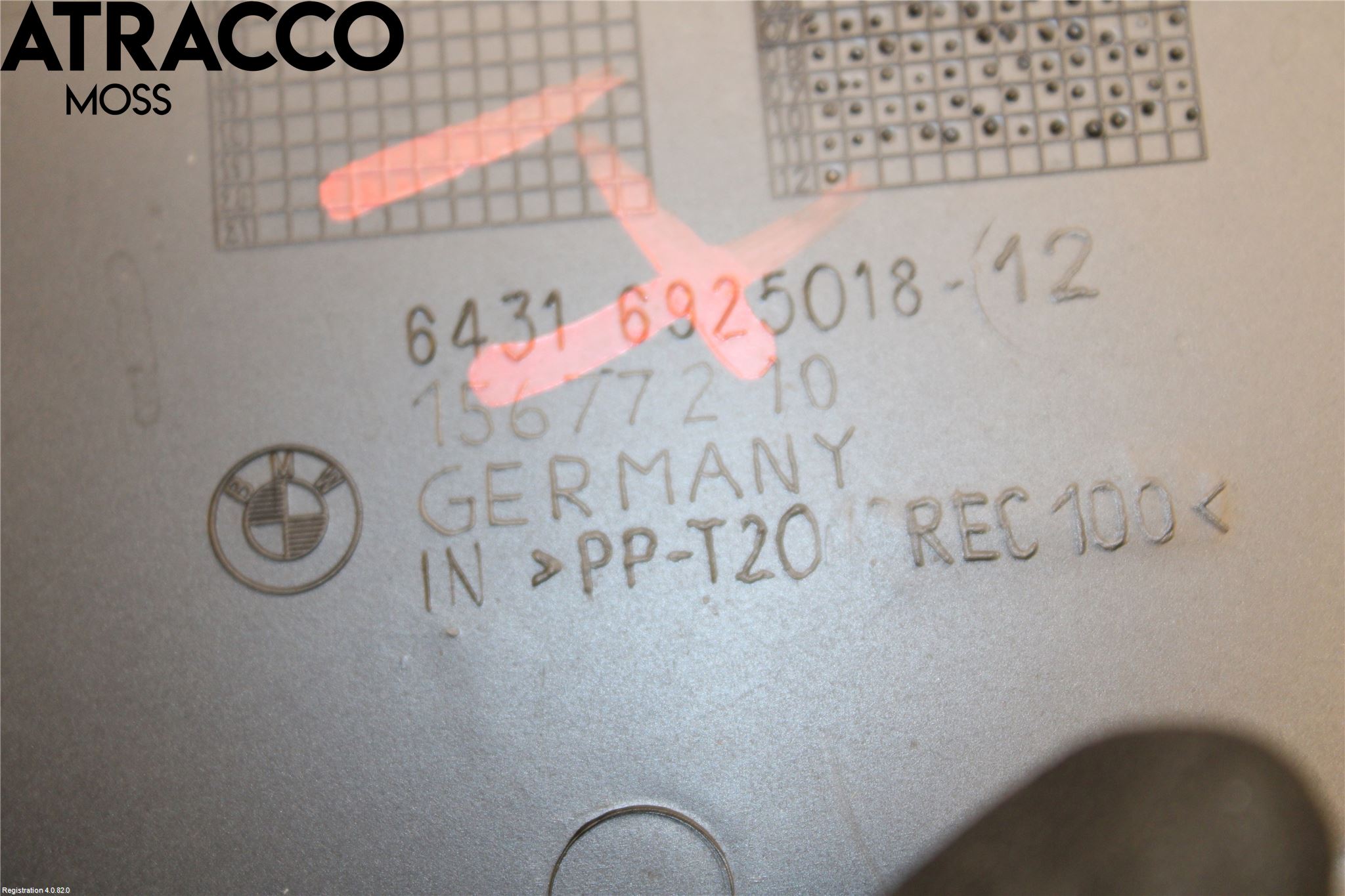 BMW 3 E90/91 SED/TOU 05-12 Torpedplåt-Torpedplast