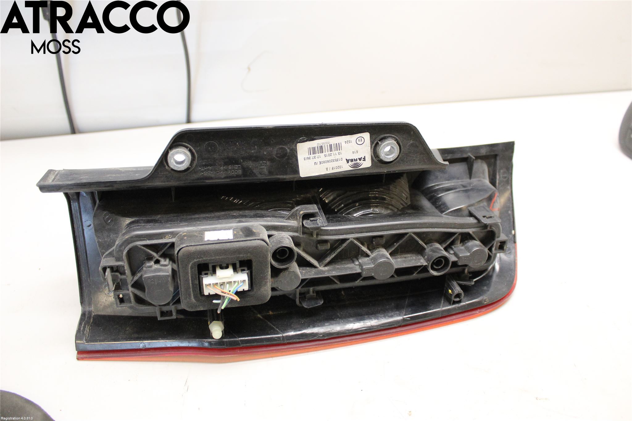 Peugeot BIPPER Bakljus Vänster