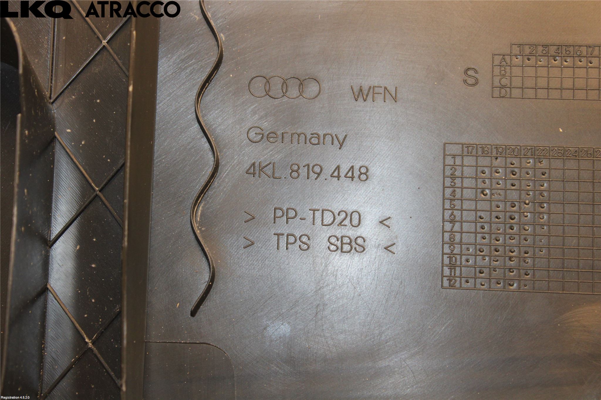 Audi E-TRON, S GE 19- Torpedplåt-Torpedplast