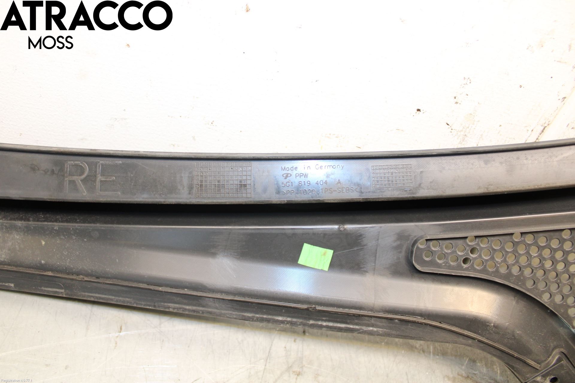 Volkswagen VW GOLF / E-GOLF VII 13-20 Torpedplåt-Torpedplast