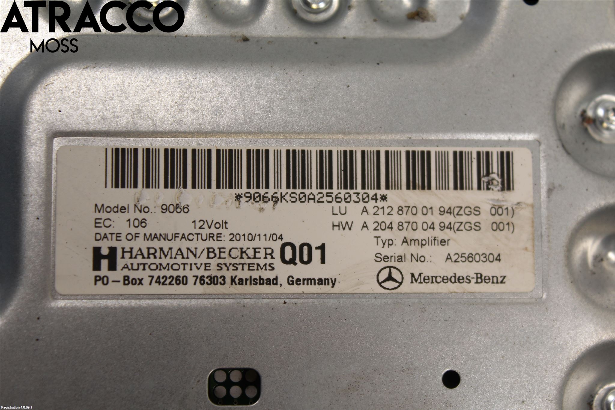 Mercedes-Benz MB E-KLASS (W212) 09-16 Radio-Stereo Förstärkare