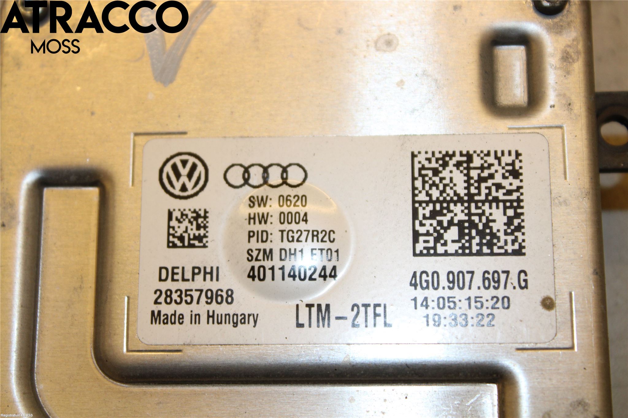 Volkswagen VW GOLF / E-GOLF VII 13-20 Styrenhet Strålkastare
